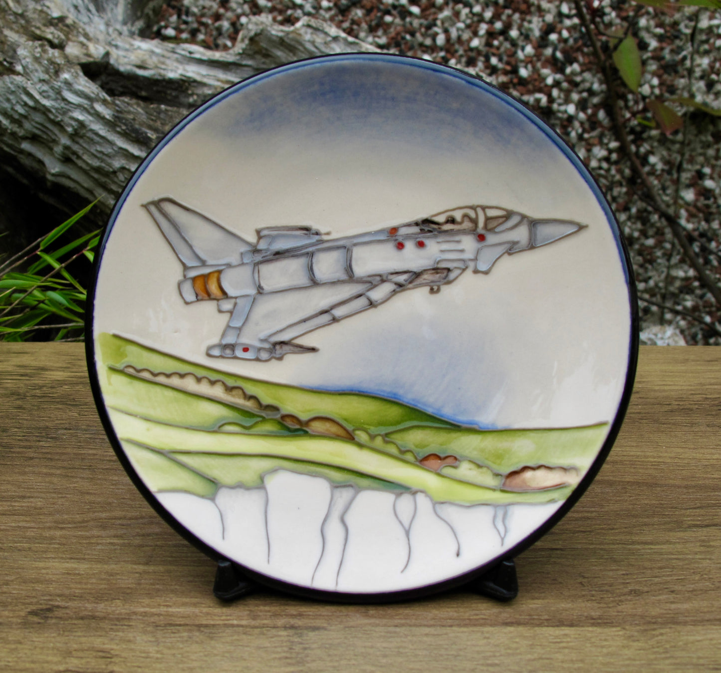 Moorcroft BOXED FLYING COLOURS TYPHOON TORNADO Tray 780/4 Retail Price £170