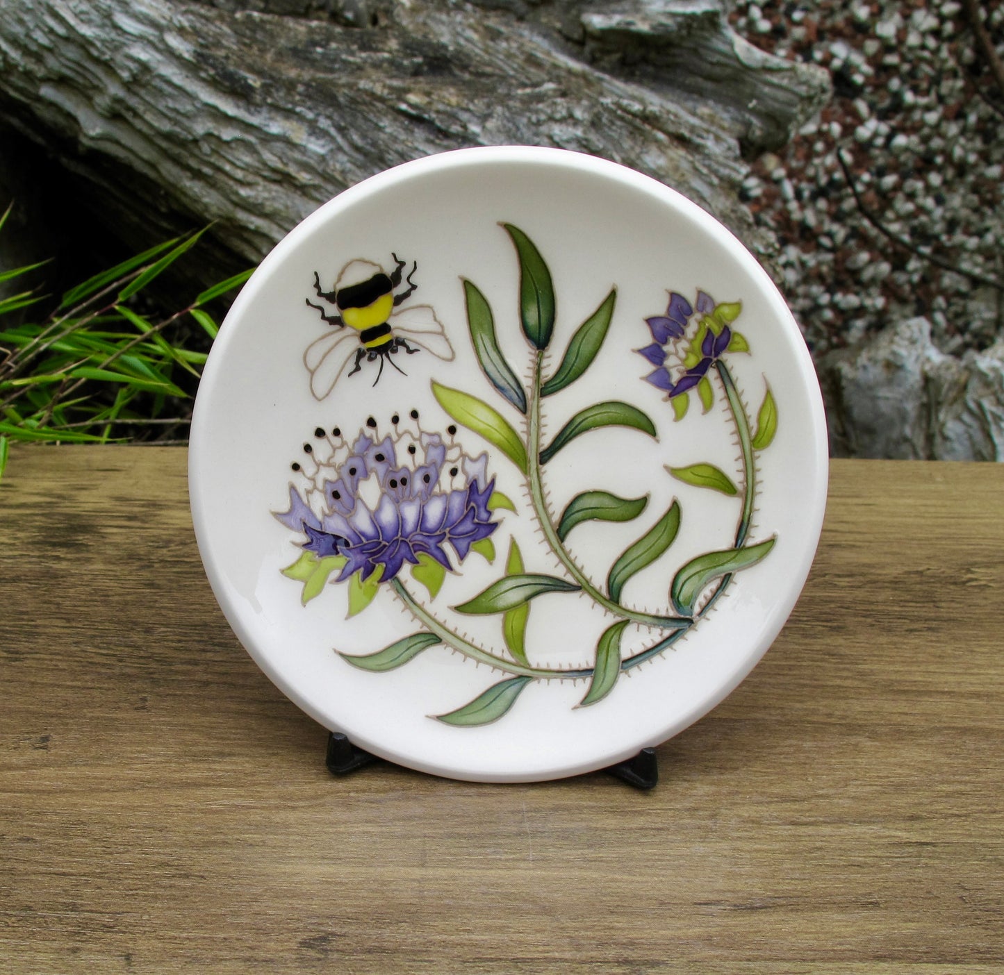 Moorcroft RSPB FIELD SCABIOUS 780/4 Tray Coaster 2025 Retail Price £120 Bees