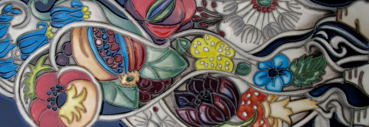 Moorcroft KALEIDOSCOPE OF COLOUR PLQ3 Wall Plaque N0.50. Retail Price £390