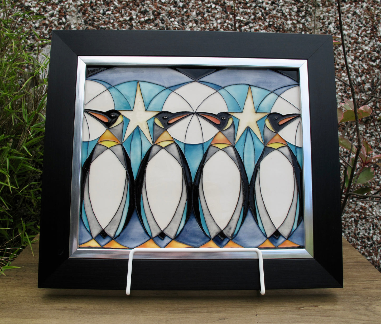 Moorcroft PENGUIN FREEZE Wall Plaque PLQ10 Retail Price £370