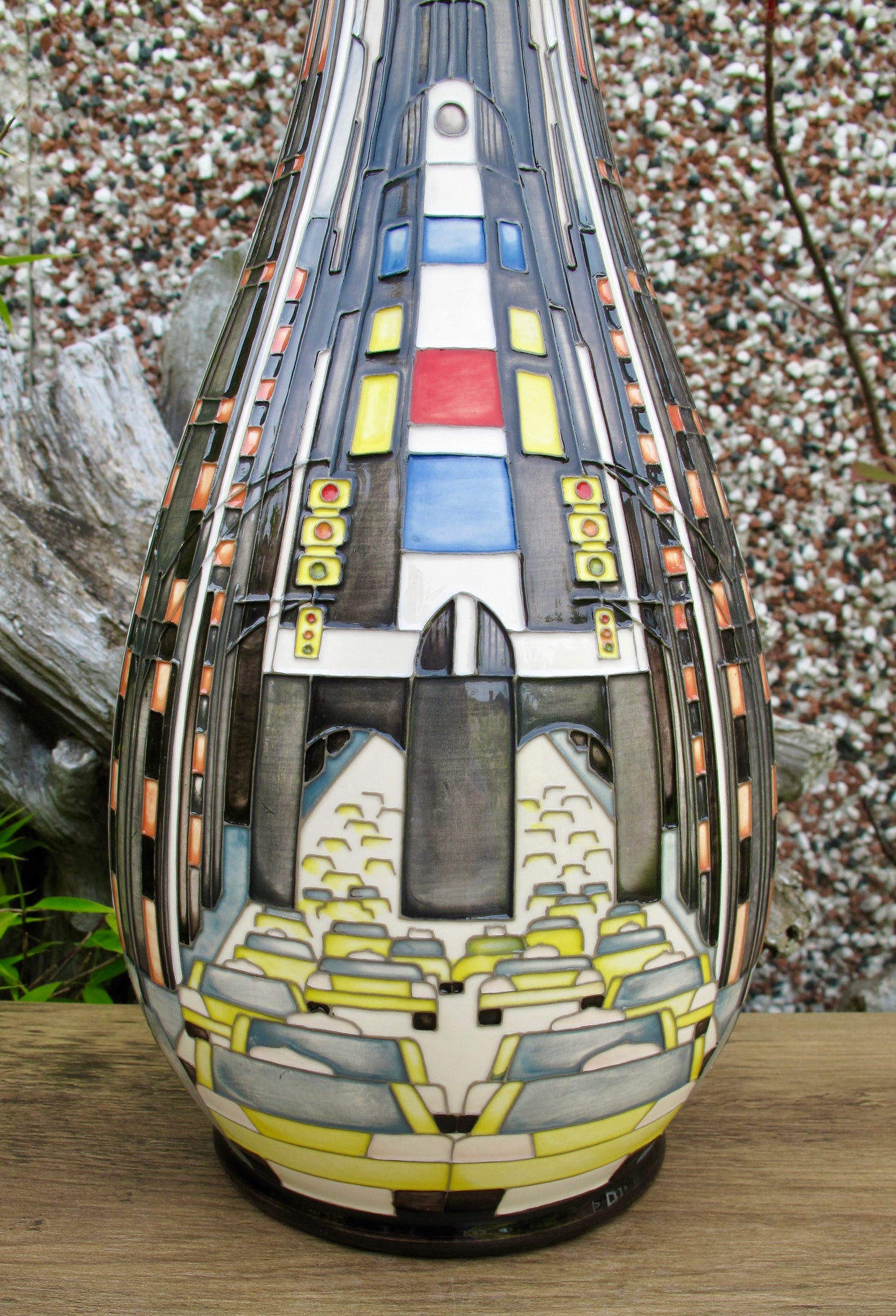Moorcroft Rare Presige NEW YORK CITY Vase 82/16 Limited Edition 10/15 Paul Hilditch