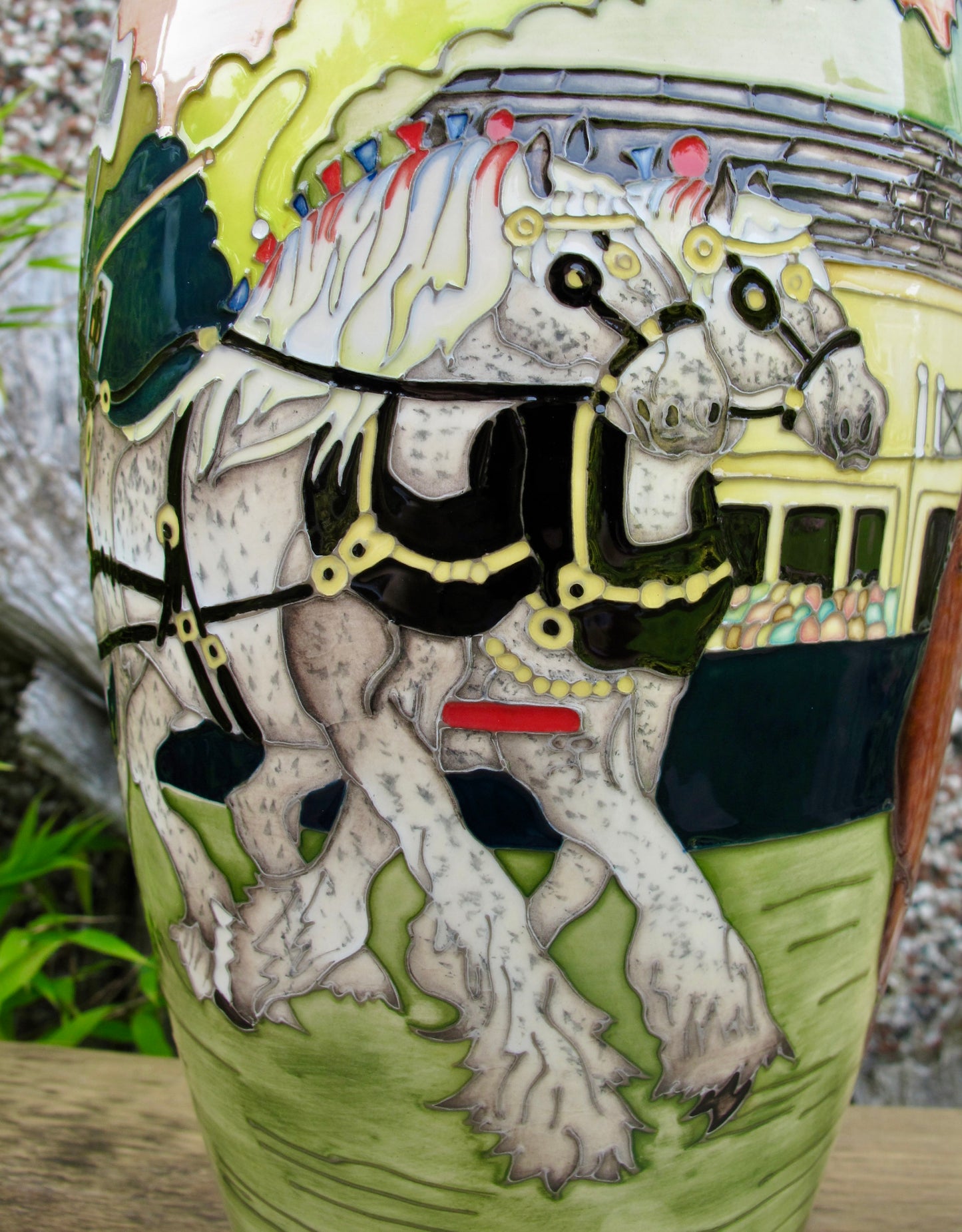 Moorcroft THE SHOWGROUND VASE 101/12 Trial Dated 13.12.16 Retail Price £1560