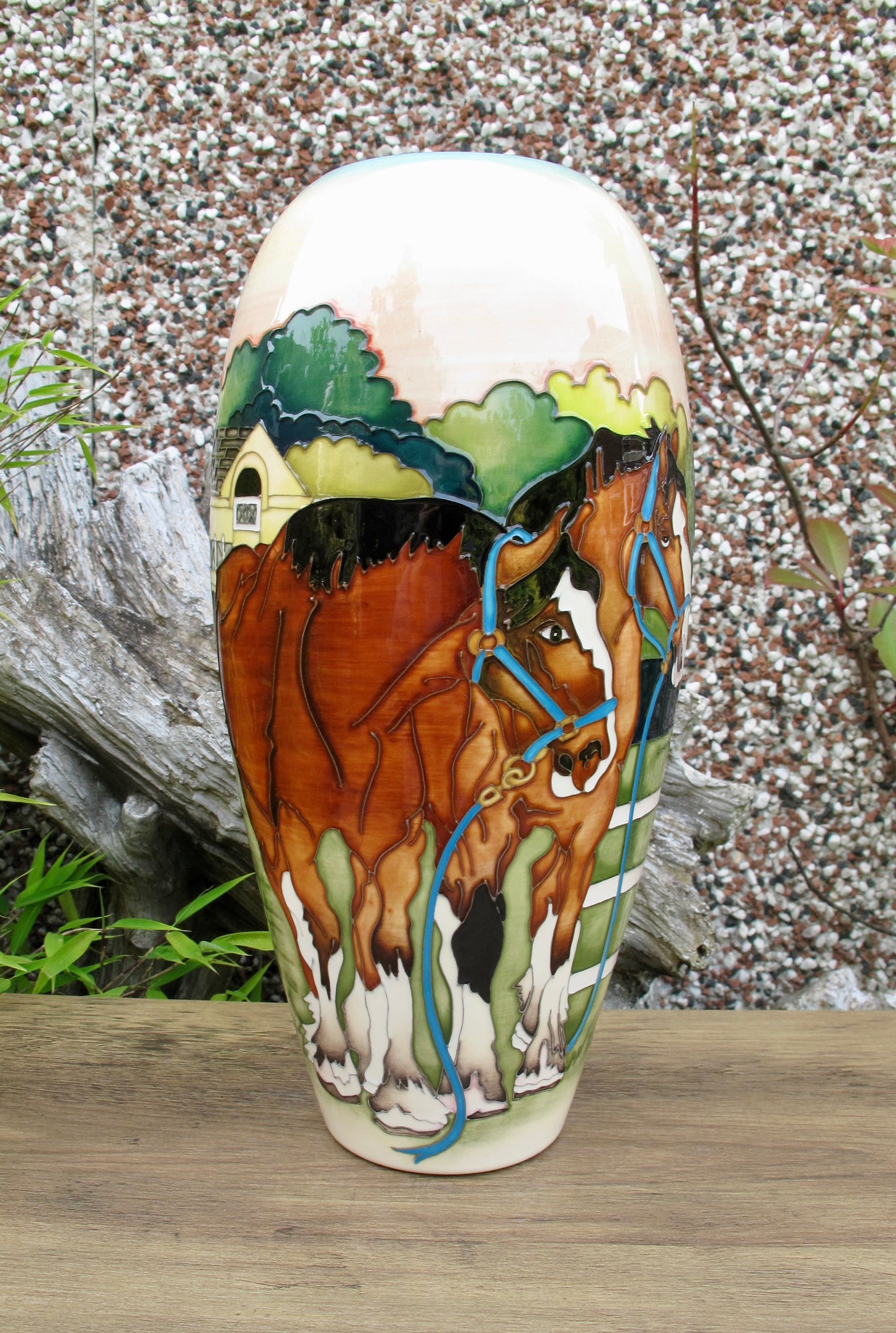 Moorcroft THE SHOWGROUND VASE 101/12 Trial Dated 13.12.16 Retail Price £1560