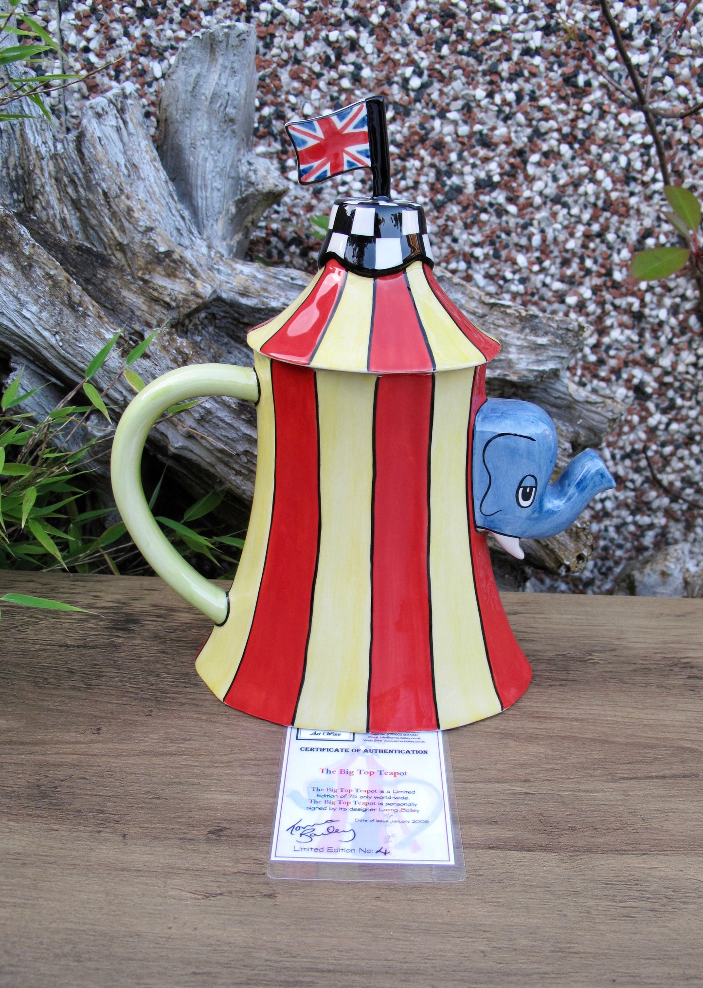 Lorna Bailey THE BIG TOP TEAPOT Limited Edition 4/75 JAN 2006 COA