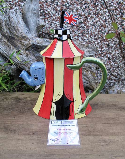 Lorna Bailey THE BIG TOP TEAPOT Limited Edition 4/75 JAN 2006 COA