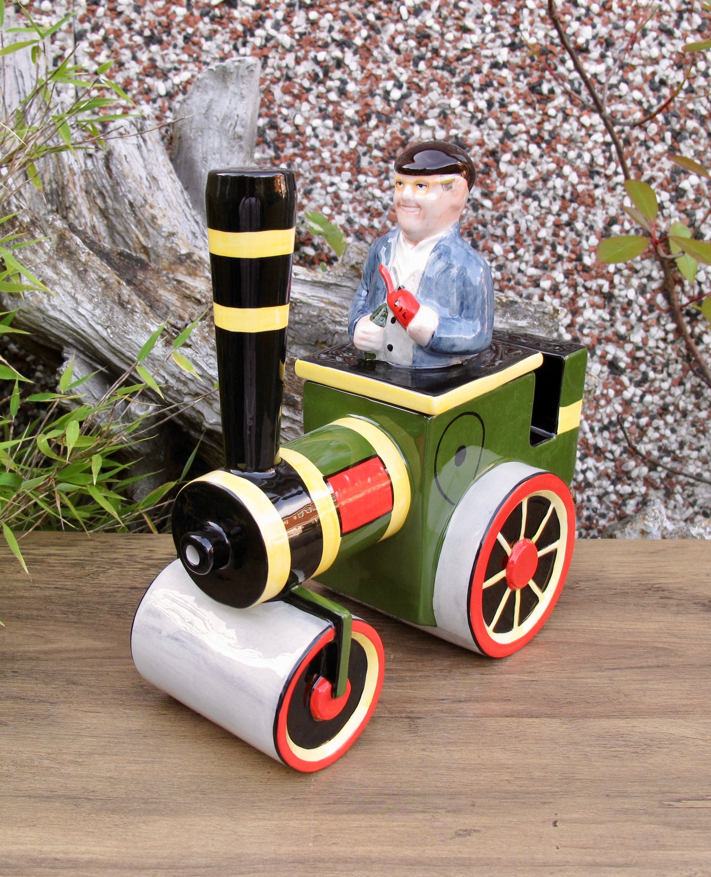 Lorna Bailey STEAM ENGINE FRED TEAPOT Limited Edition 89/100 Feb2007 Dibnah