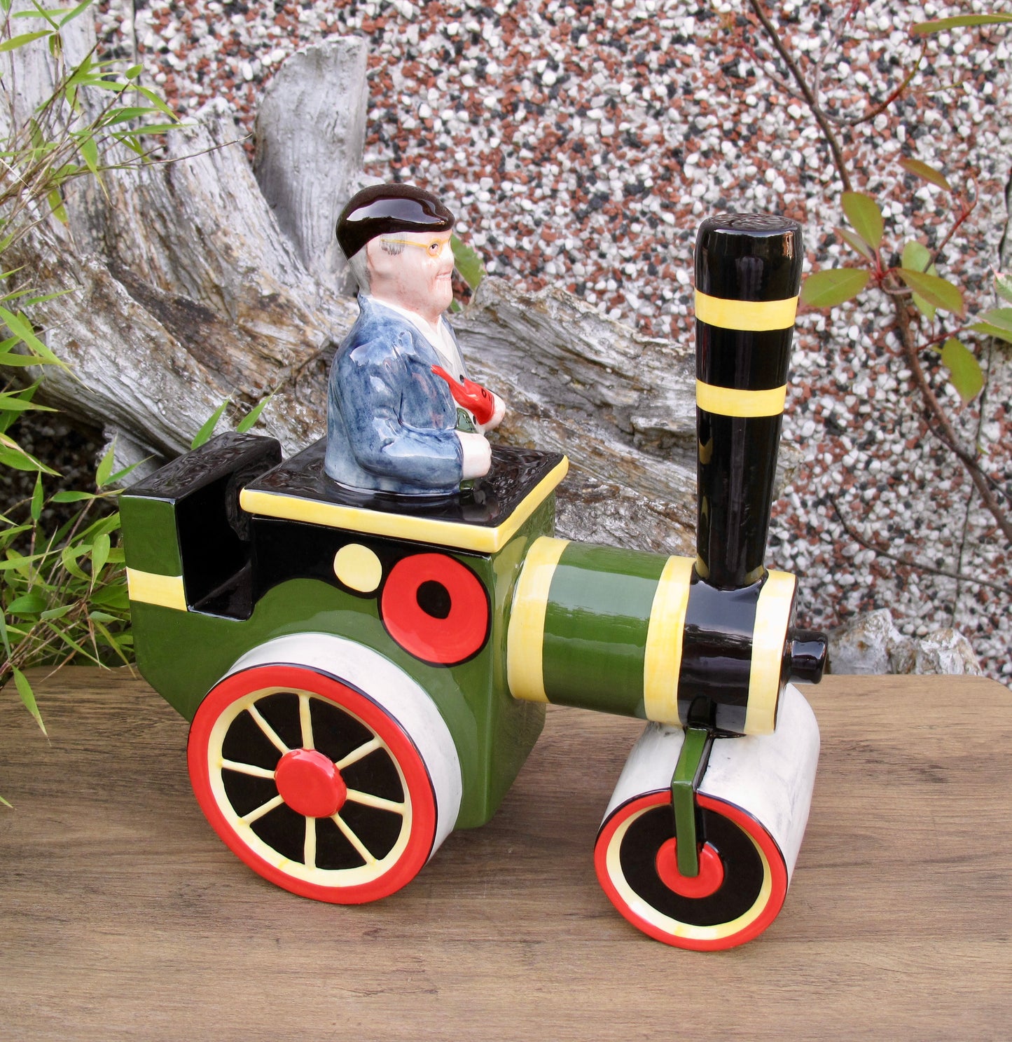 Lorna Bailey STEAM ENGINE FRED TEAPOT Limited Edition 89/100 Feb2007 Dibnah