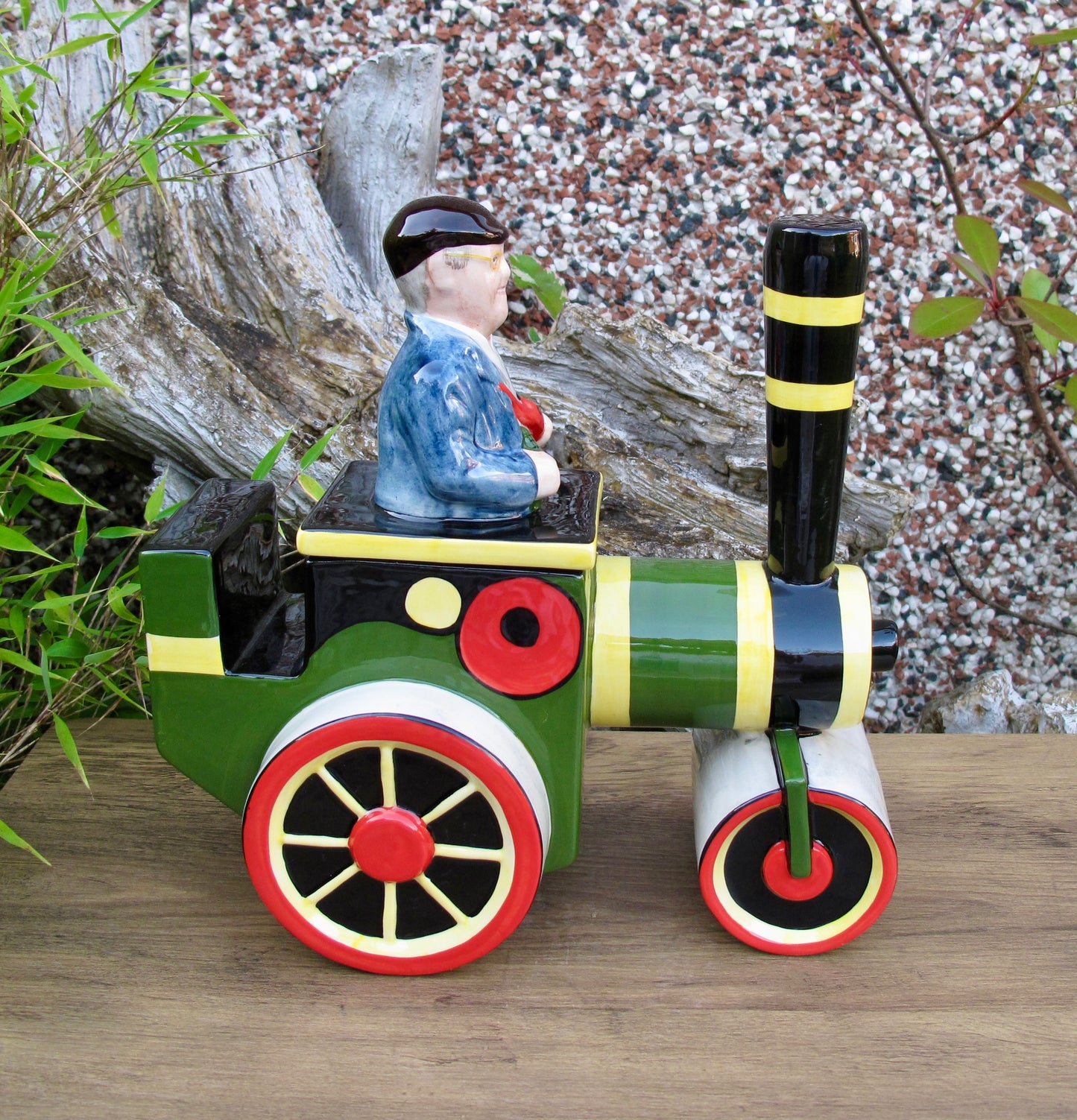 Lorna Bailey STEAM ENGINE FRED TEAPOT Limited Edition 89/100 Feb2007 Dibnah