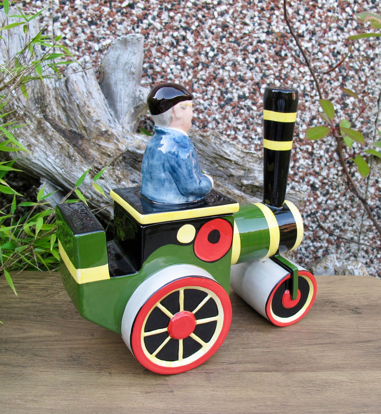 Lorna Bailey STEAM ENGINE FRED TEAPOT Limited Edition 89/100 Feb2007 Dibnah