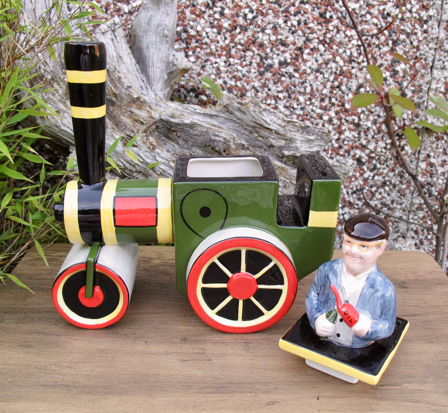 Lorna Bailey STEAM ENGINE FRED TEAPOT Limited Edition 89/100 Feb2007 Dibnah