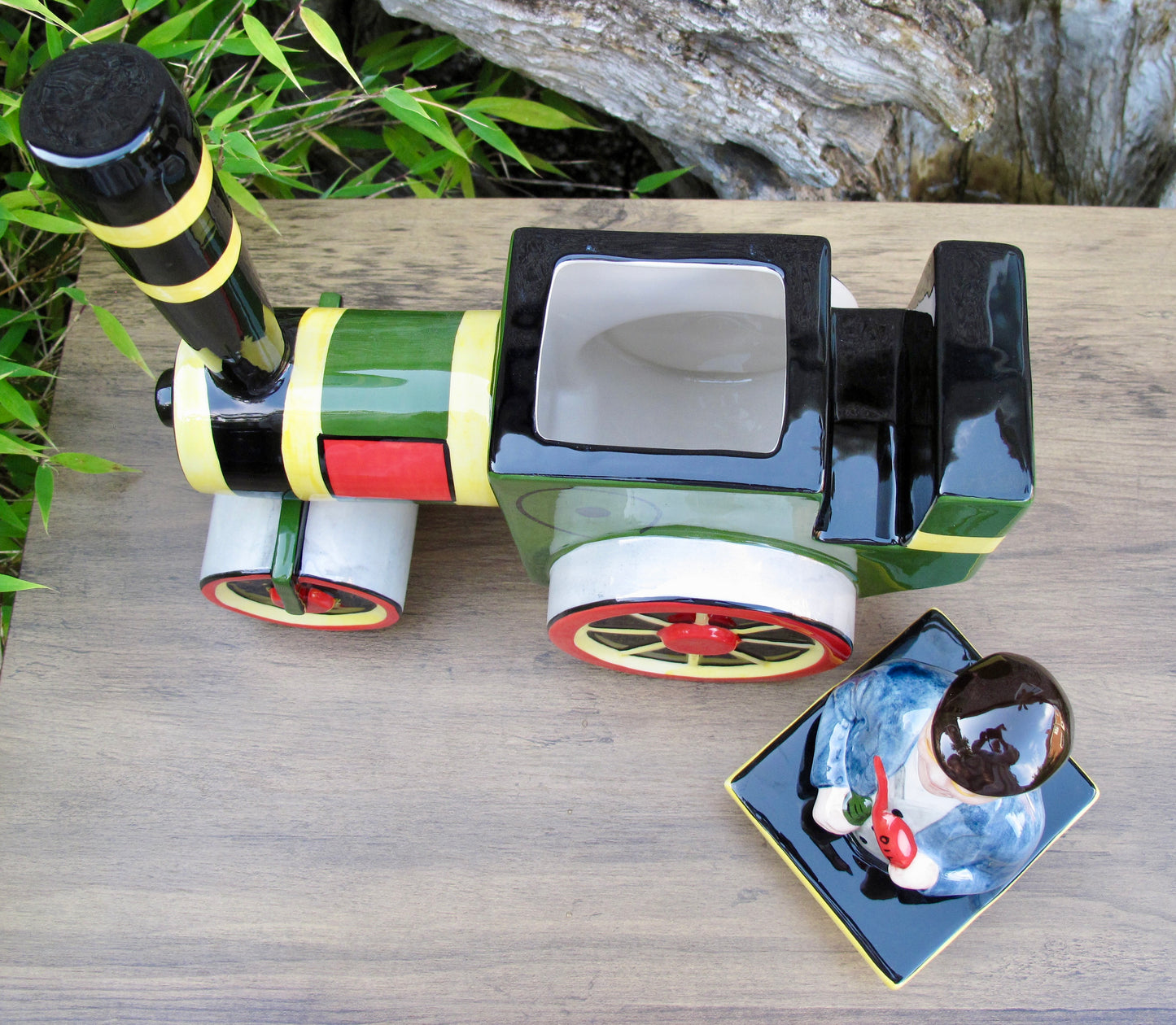 Lorna Bailey STEAM ENGINE FRED TEAPOT Limited Edition 89/100 Feb2007 Dibnah