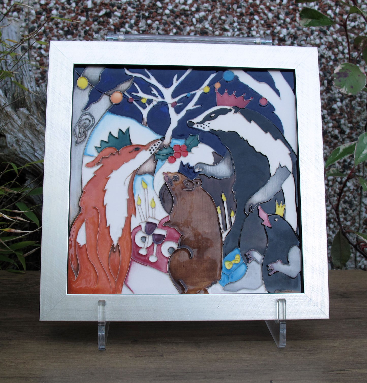 Moorcroft FESTIVE FOREST PARTY Plaque PLQ8 Limited Edition 15 Retail Price £495