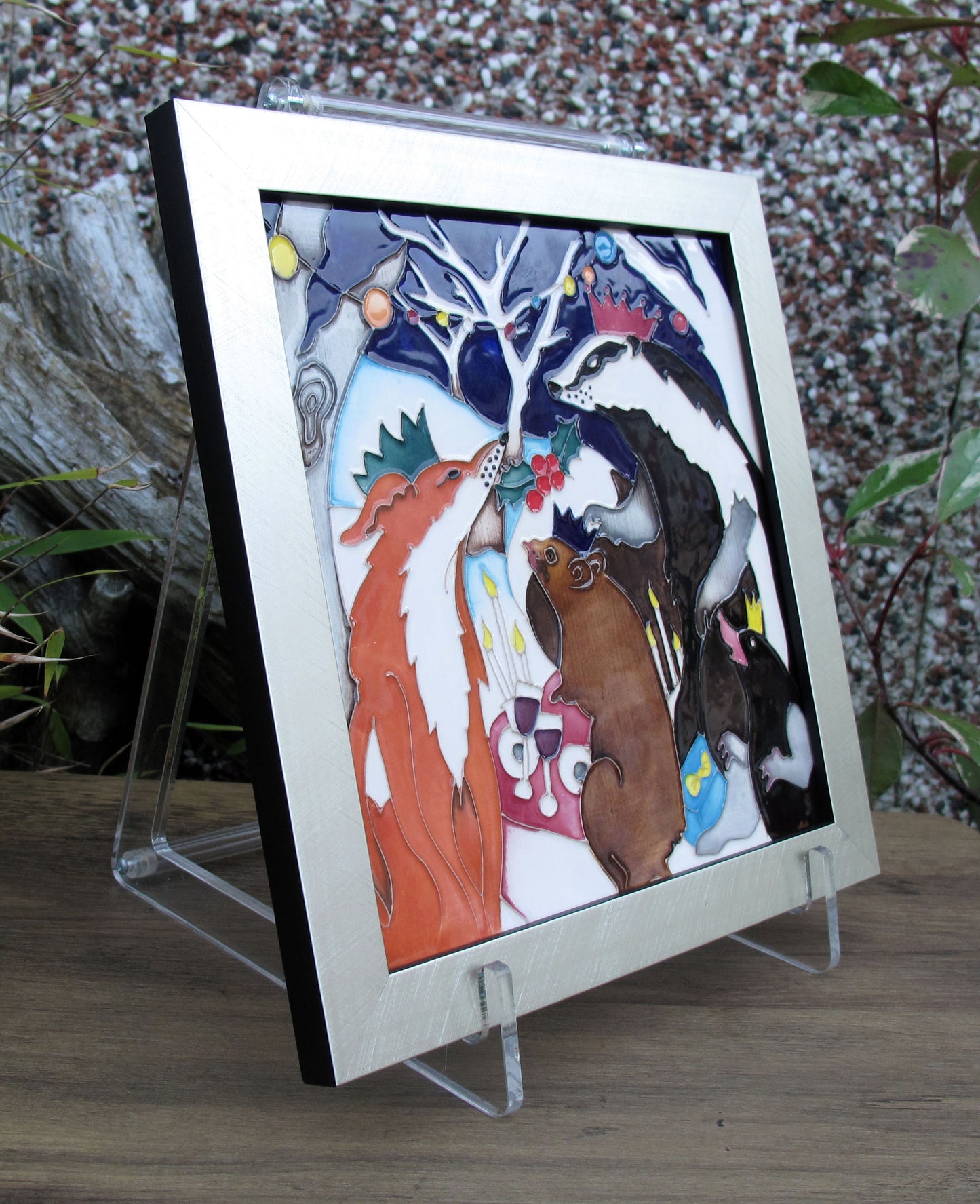 Moorcroft FESTIVE FOREST PARTY Plaque PLQ8 Limited Edition 15 Retail Price £495