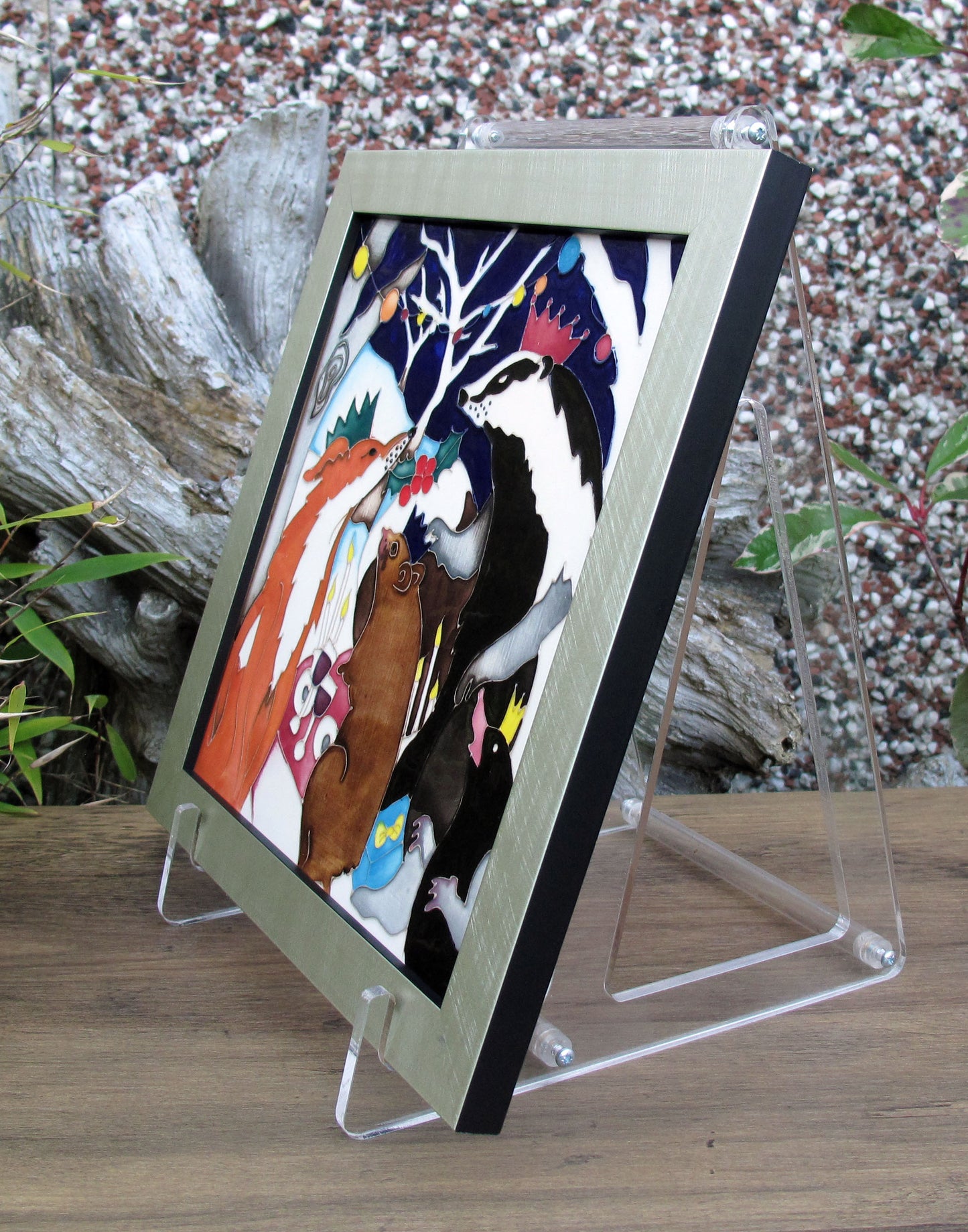 Moorcroft FESTIVE FOREST PARTY Plaque PLQ8 Limited Edition 15 Retail Price £495