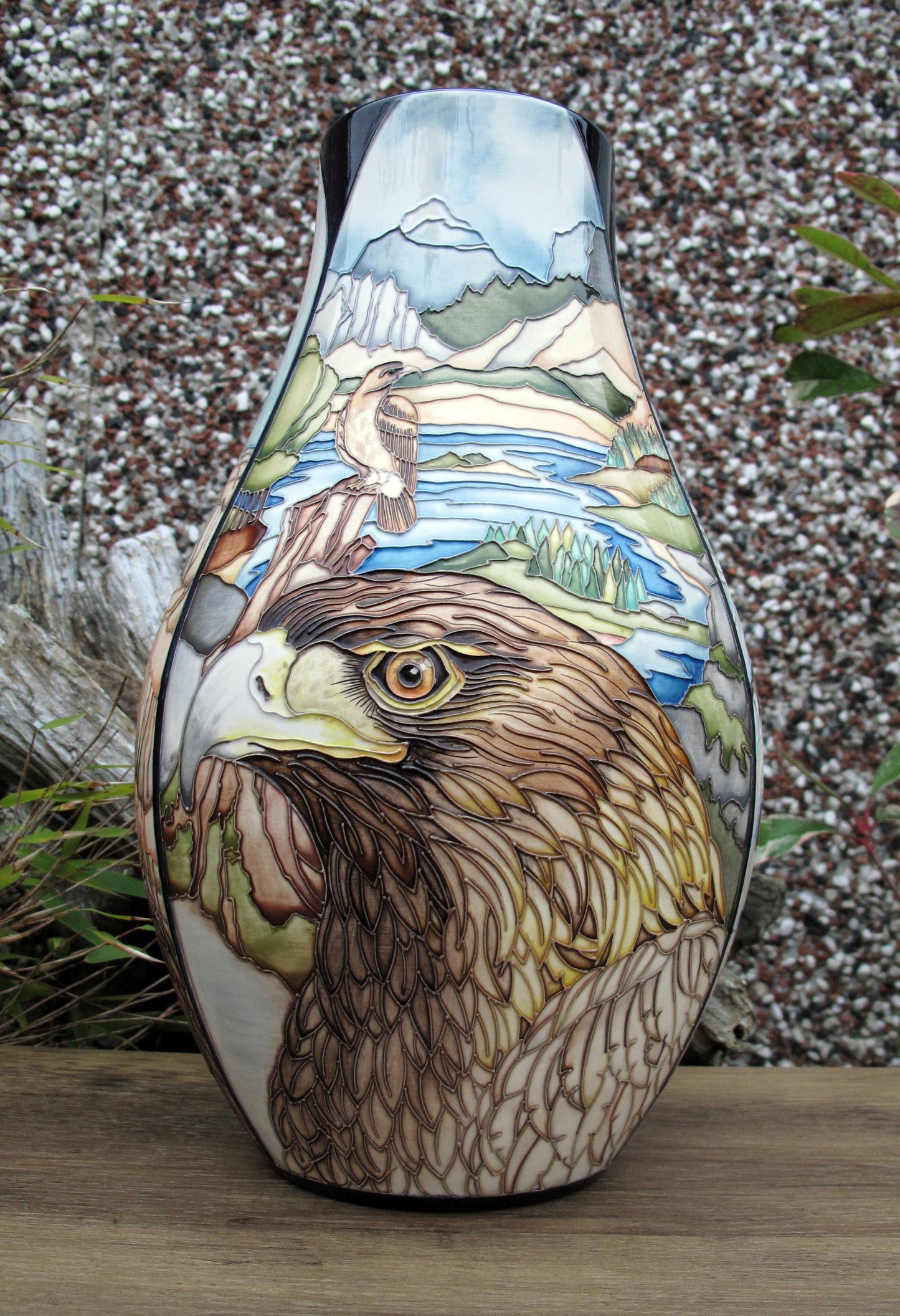 Moorcroft Exquisite Rare EAGLES Vase 117/12 Trial 12.5.23 Retail Price £2335