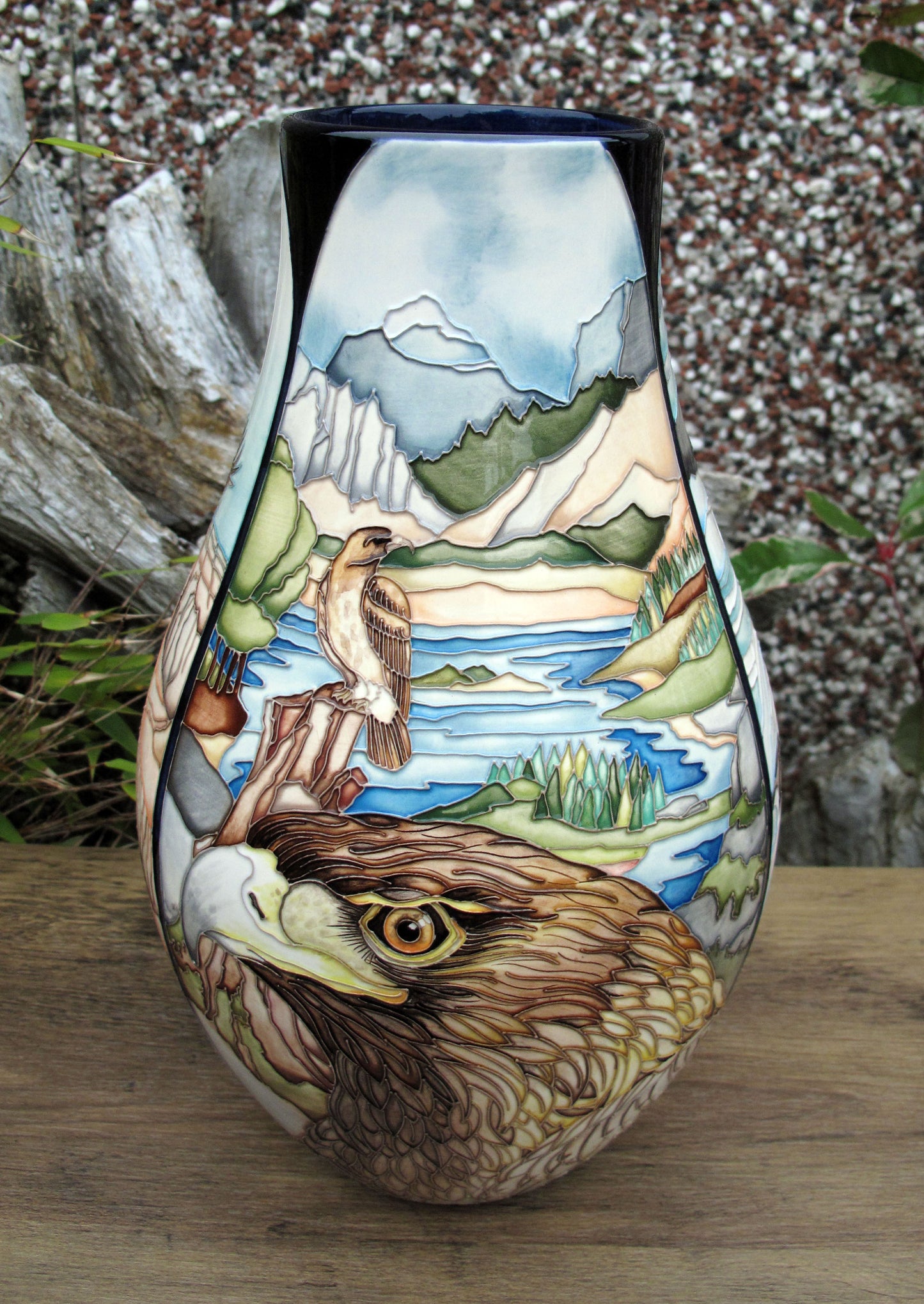 Moorcroft Exquisite Rare EAGLES Vase 117/12 Trial 12.5.23 Retail Price £2335