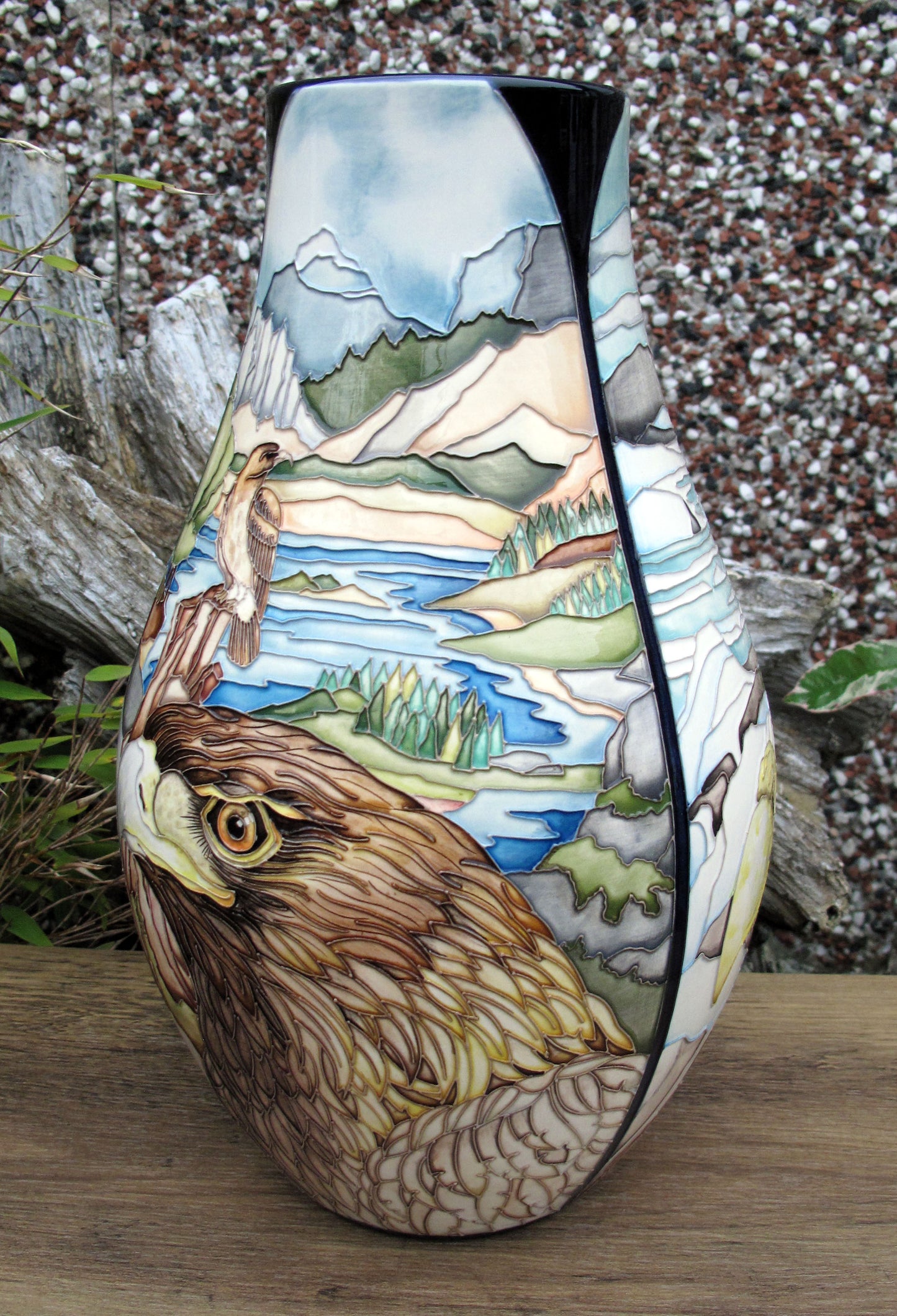 Moorcroft Exquisite Rare EAGLES Vase 117/12 Trial 12.5.23 Retail Price £2335