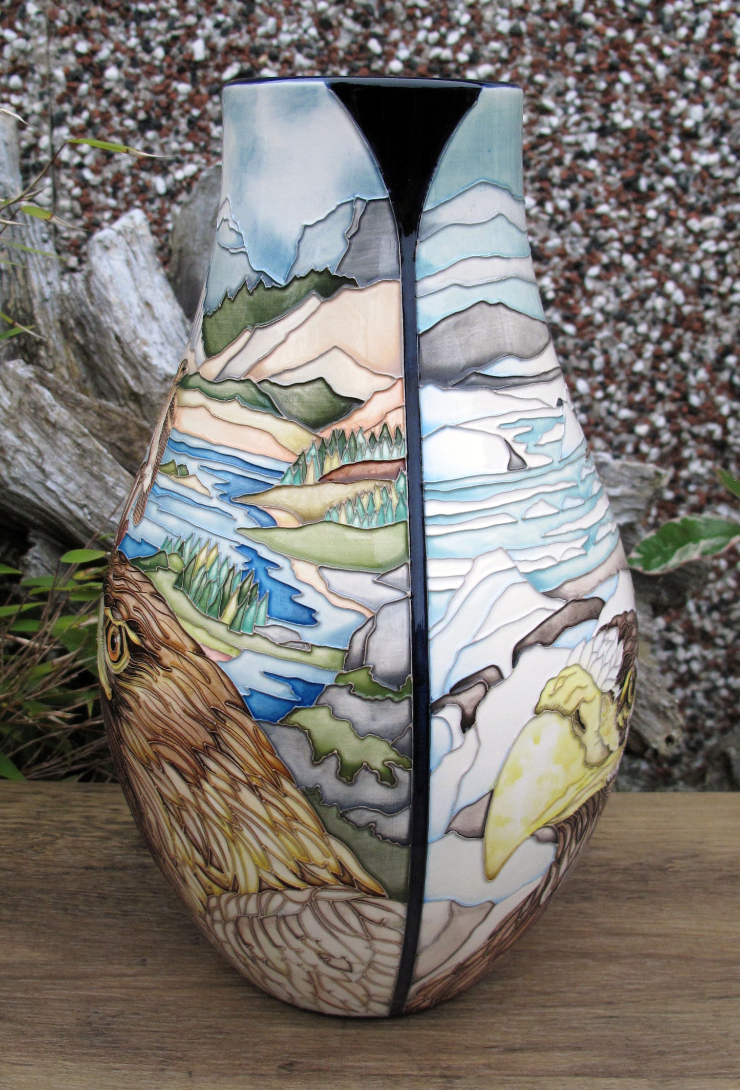 Moorcroft Exquisite Rare EAGLES Vase 117/12 Trial 12.5.23 Retail Price £2335