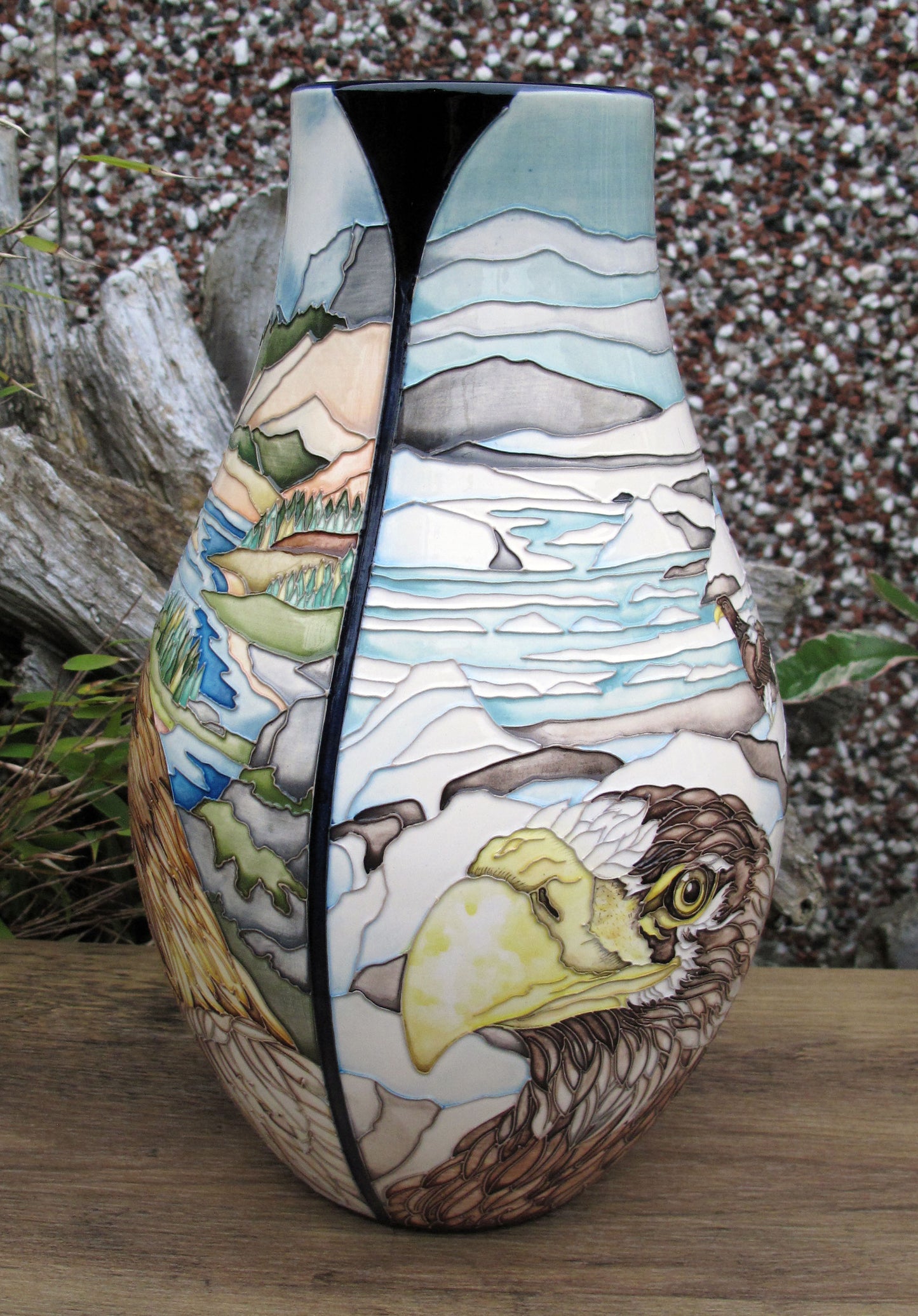 Moorcroft Exquisite Rare EAGLES Vase 117/12 Trial 12.5.23 Retail Price £2335