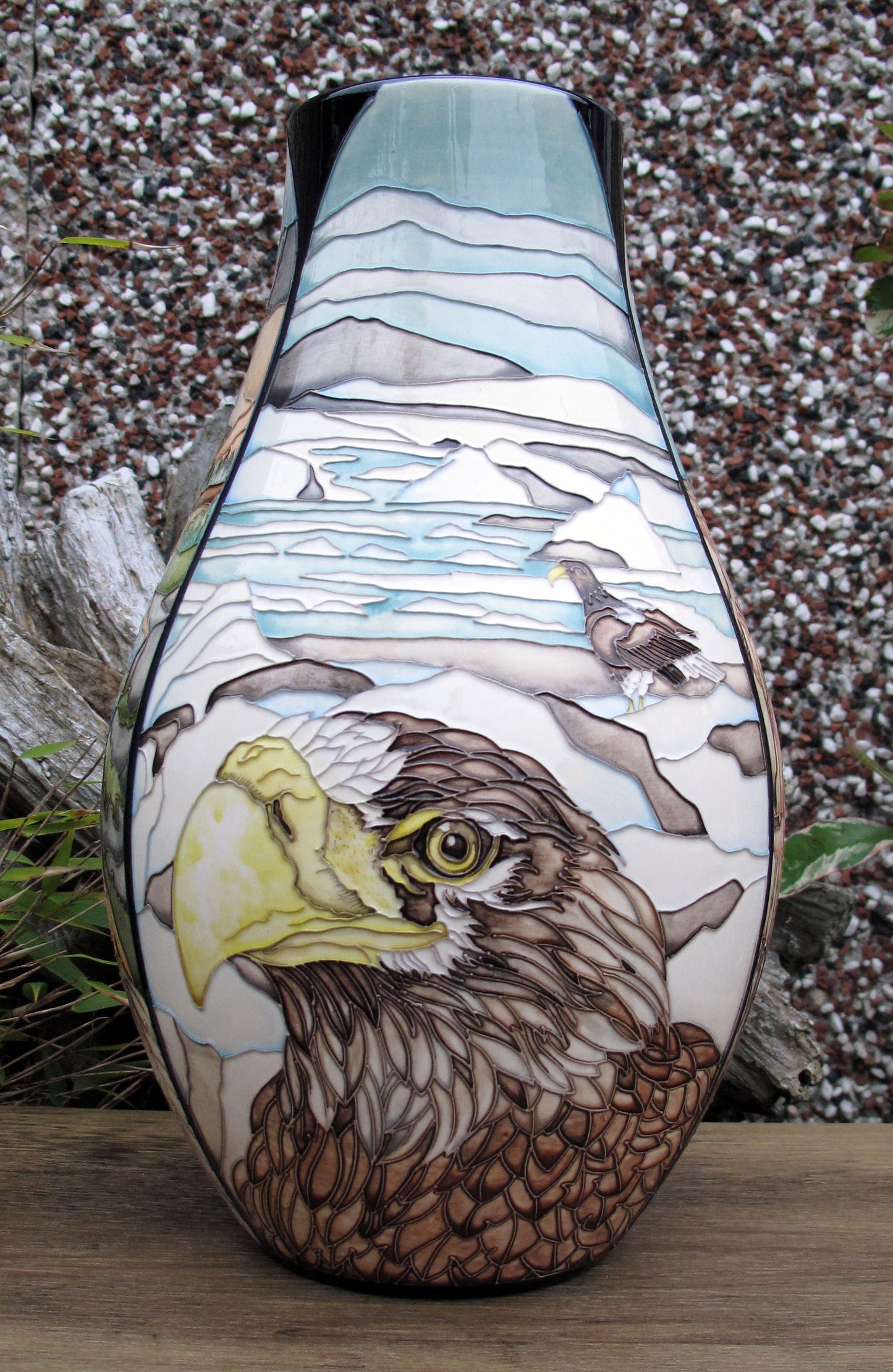 Moorcroft Exquisite Rare EAGLES Vase 117/12 Trial 12.5.23 Retail Price £2335