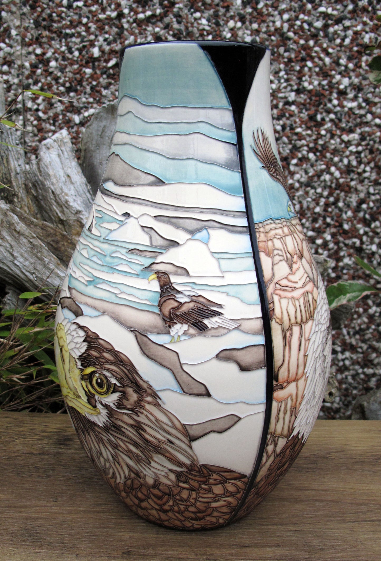Moorcroft Exquisite Rare EAGLES Vase 117/12 Trial 12.5.23 Retail Price £2335