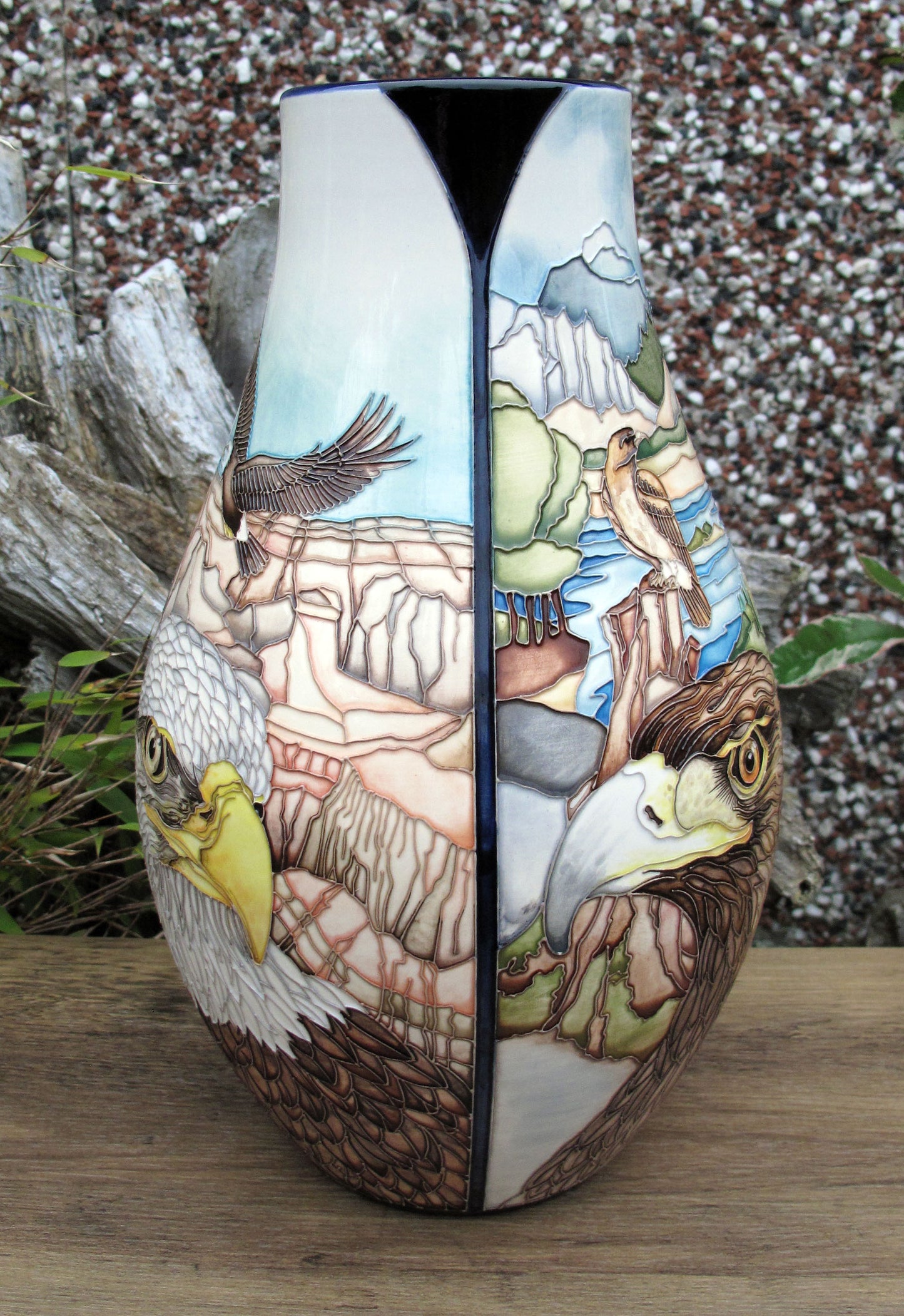 Moorcroft Exquisite Rare EAGLES Vase 117/12 Trial 12.5.23 Retail Price £2335