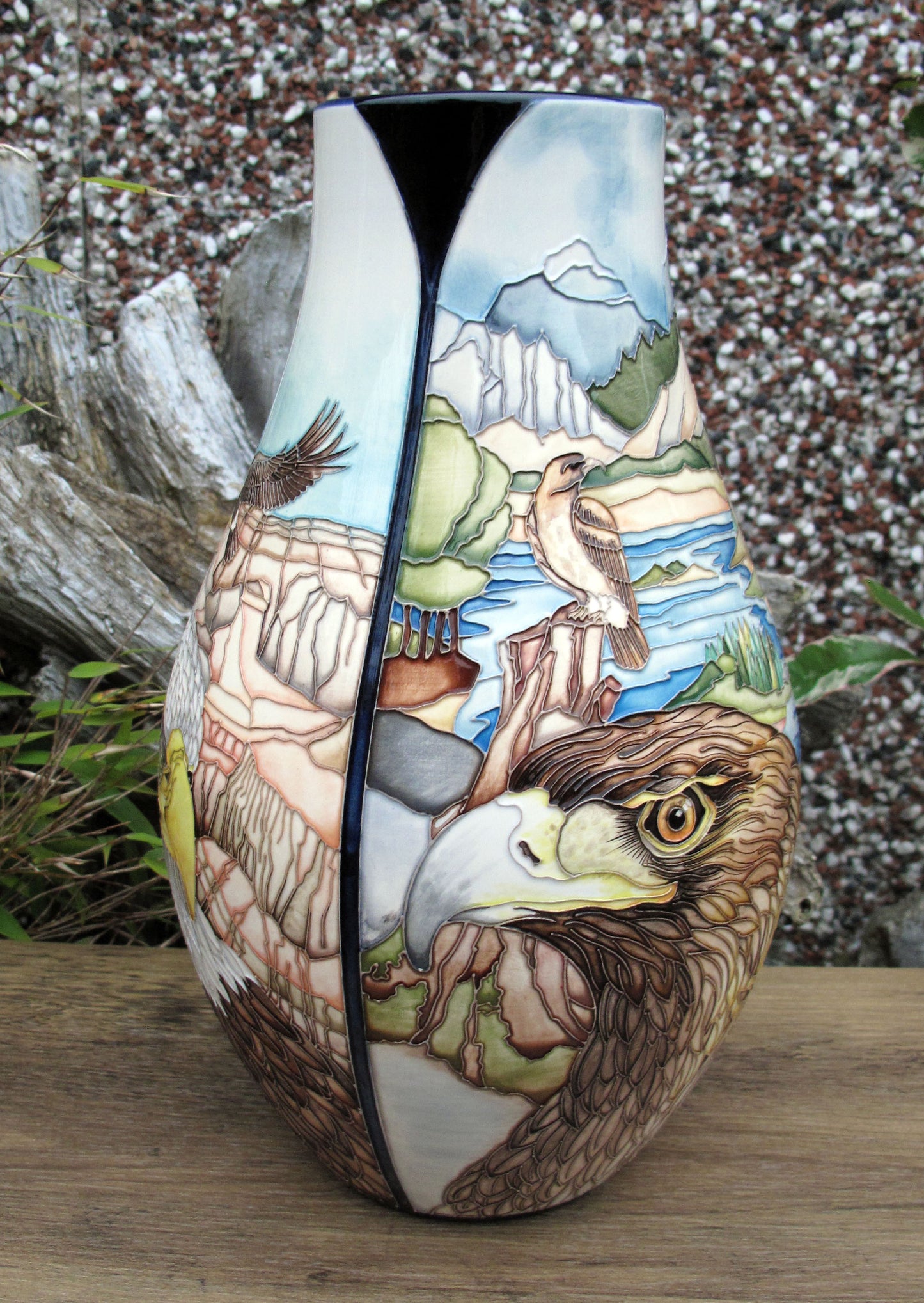Moorcroft Exquisite Rare EAGLES Vase 117/12 Trial 12.5.23 Retail Price £2335