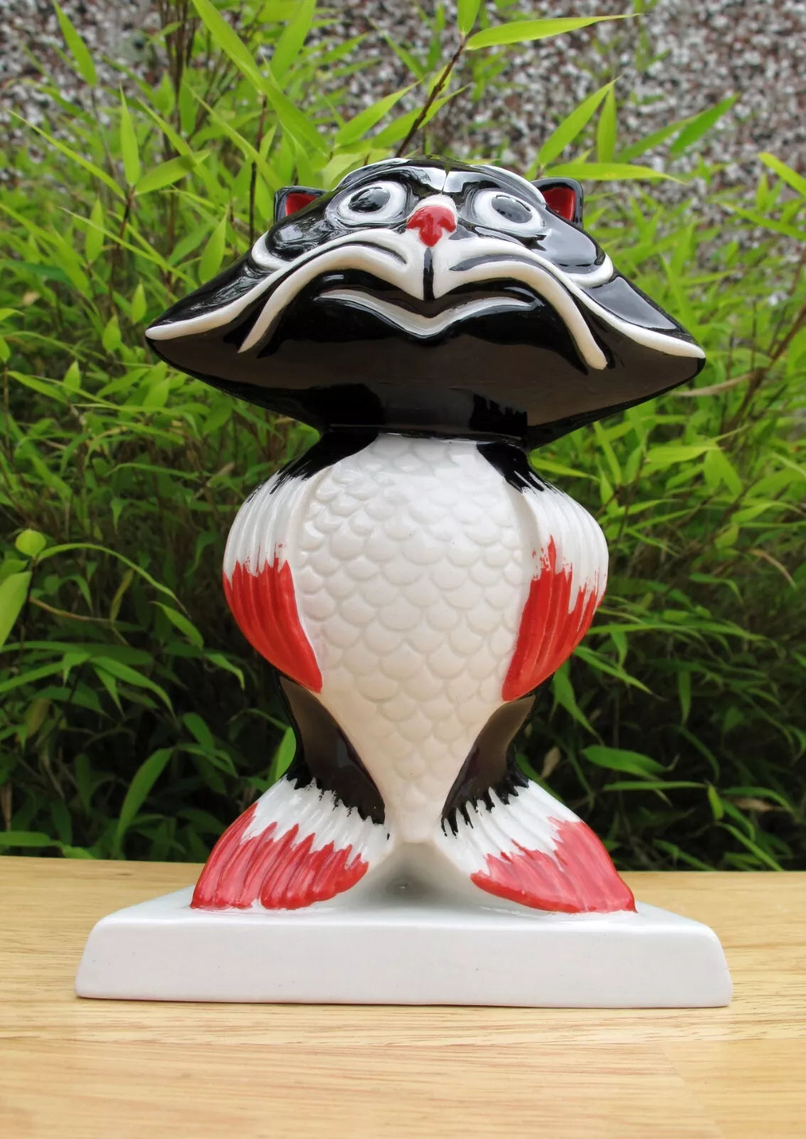 Lorna Bailey Rare PROTOTYPE COLOURWAY CAT FISH 2005  Red/Black/White