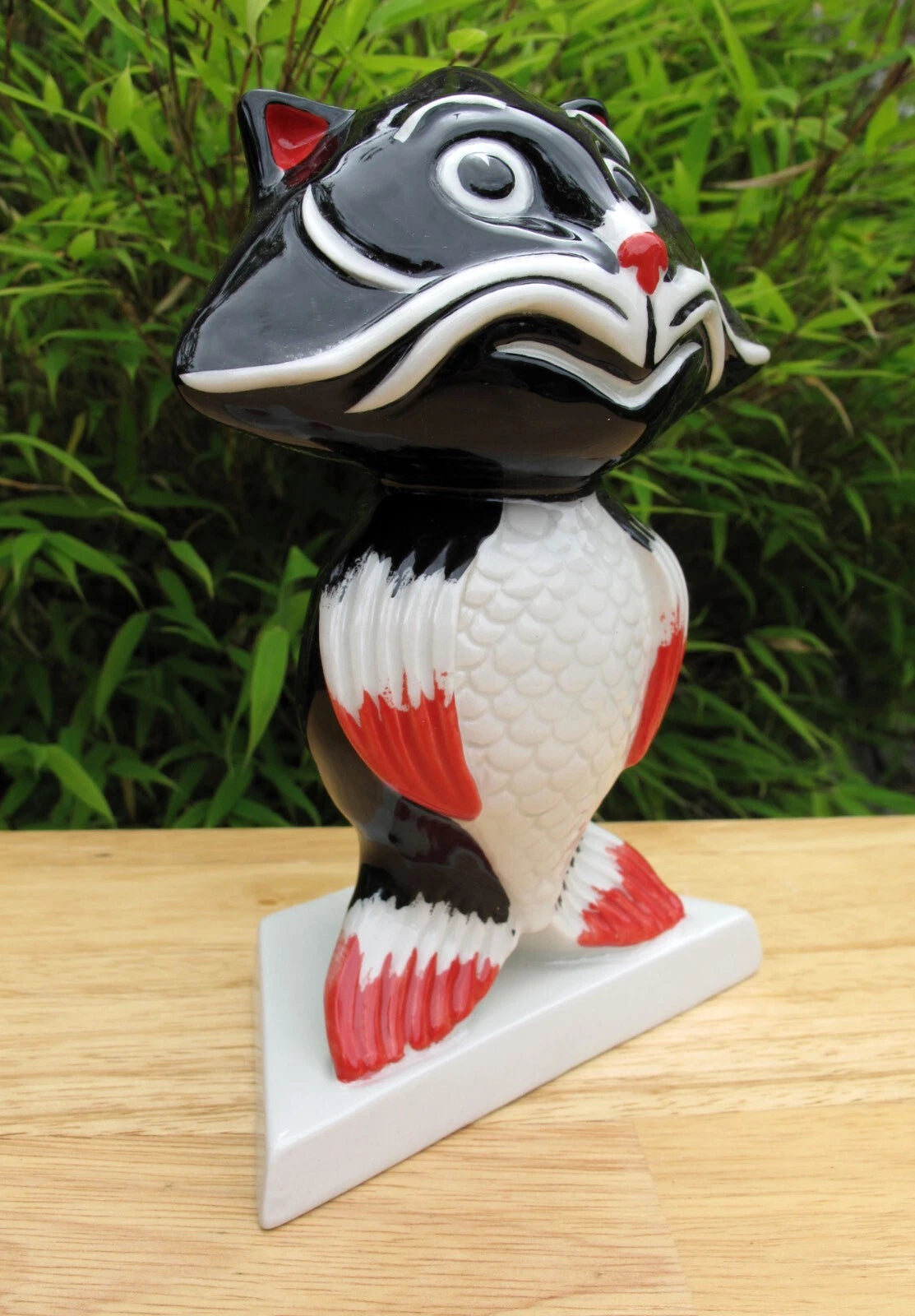 Lorna Bailey Rare PROTOTYPE COLOURWAY CAT FISH 2005  Red/Black/White