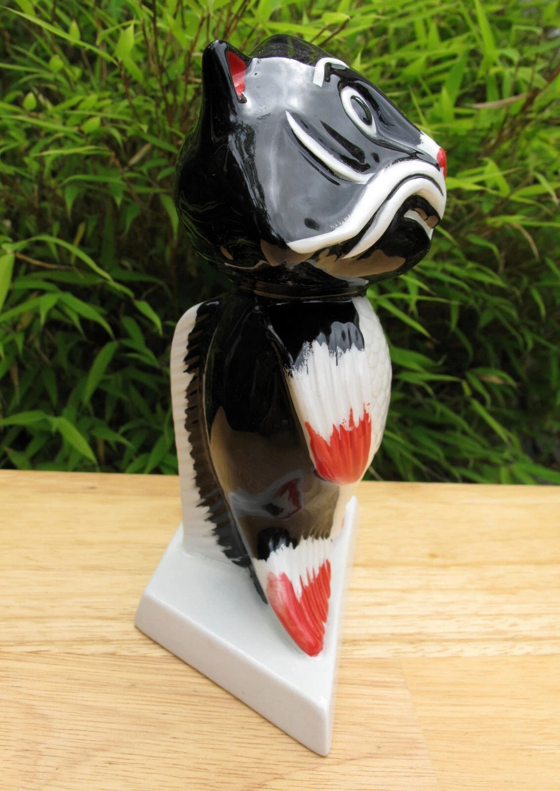 Lorna Bailey Rare PROTOTYPE COLOURWAY CAT FISH 2005  Red/Black/White