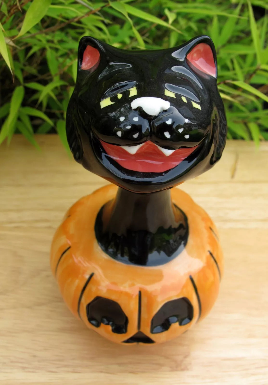 Lorna Bailey PROTOTYPE PUMPKIN SURPRISE CAT 2002 Trick or Treat Series Halloween