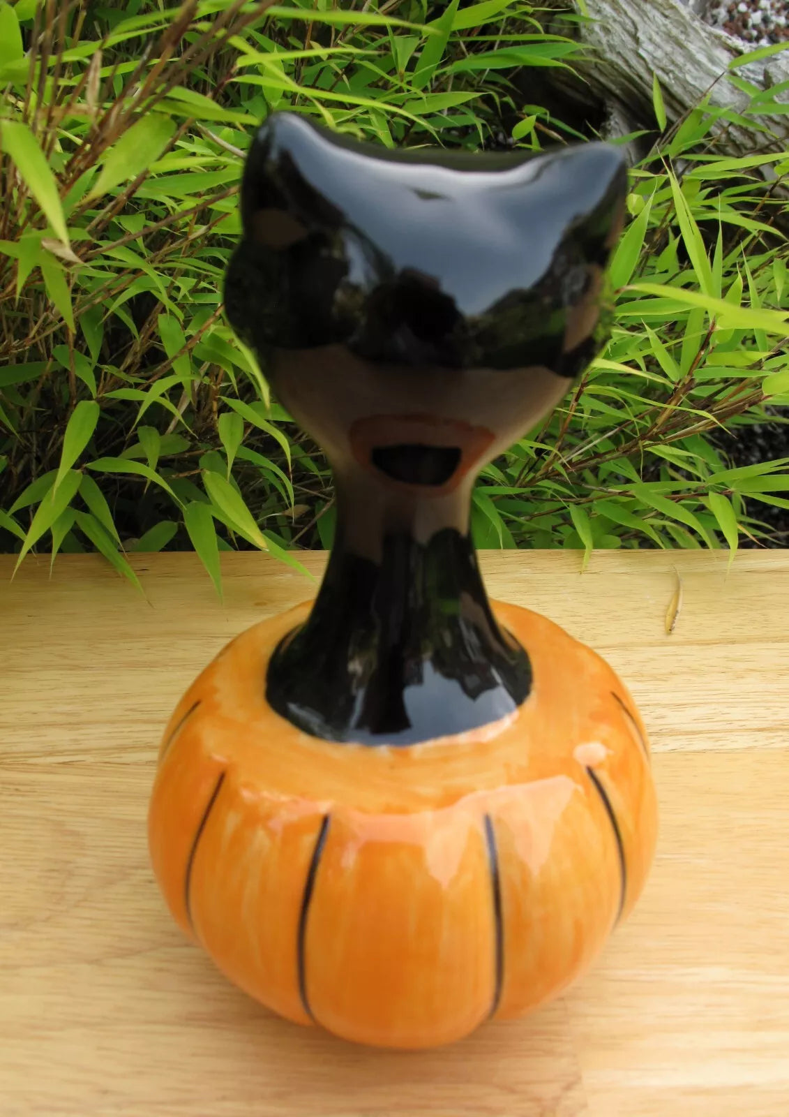 Lorna Bailey PROTOTYPE PUMPKIN SURPRISE CAT 2002 Trick or Treat Series Halloween