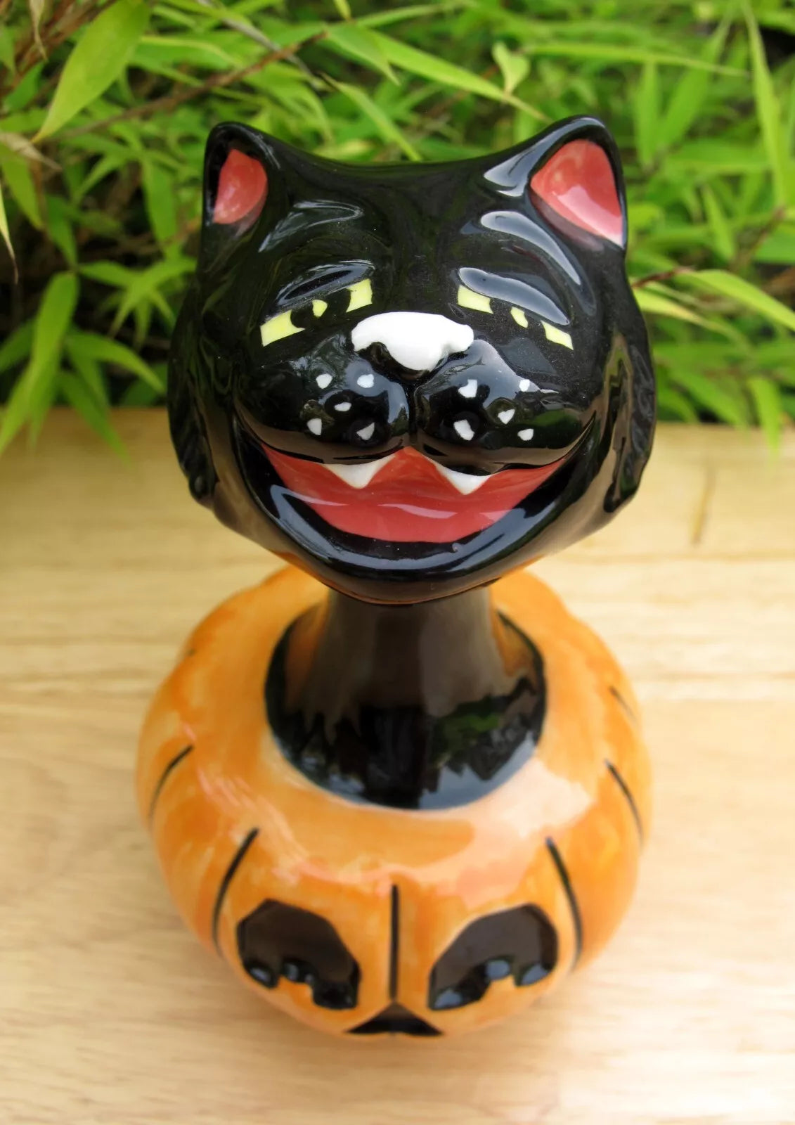 Lorna Bailey PROTOTYPE PUMPKIN SURPRISE CAT 2002 Trick or Treat Series Halloween