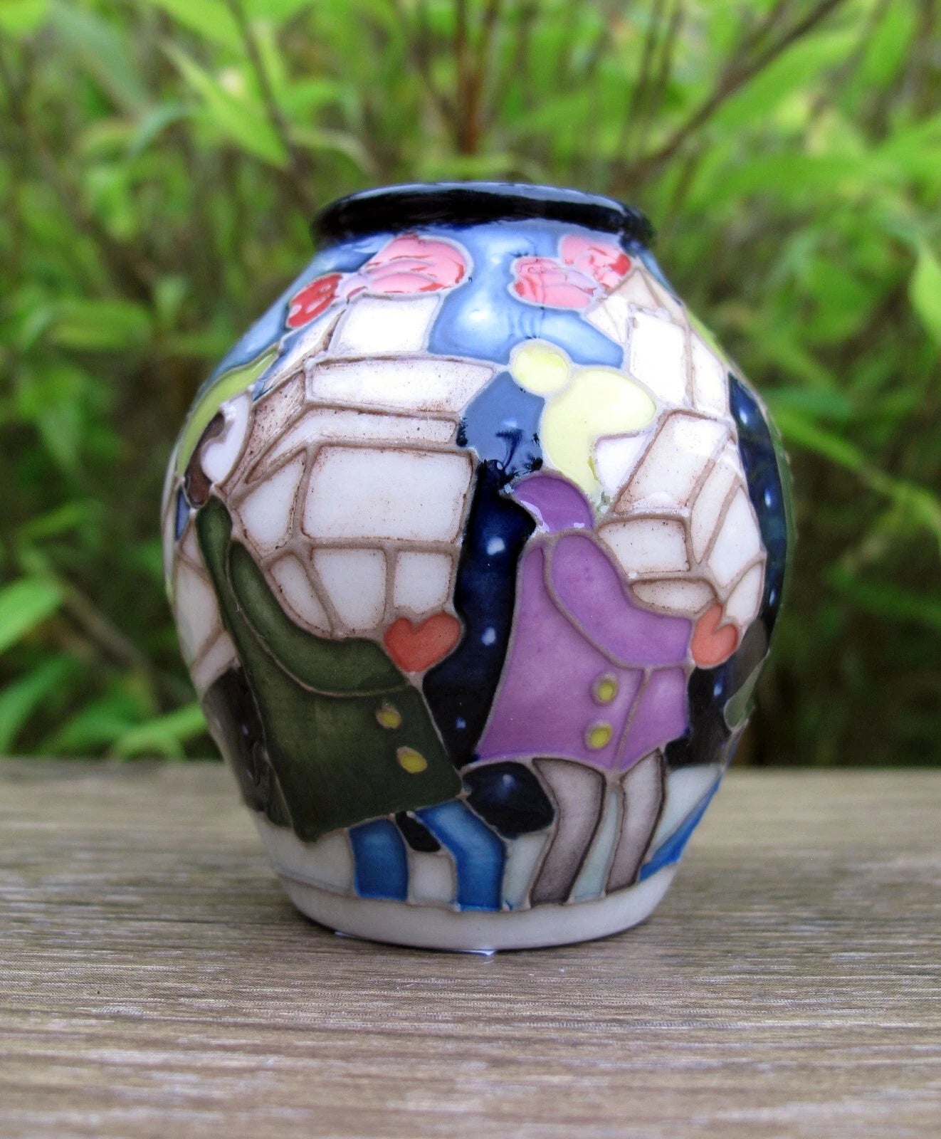 Moorcroft CHRISTMAS DELIVERY Miniature Vase 4/2 Retail Price £299