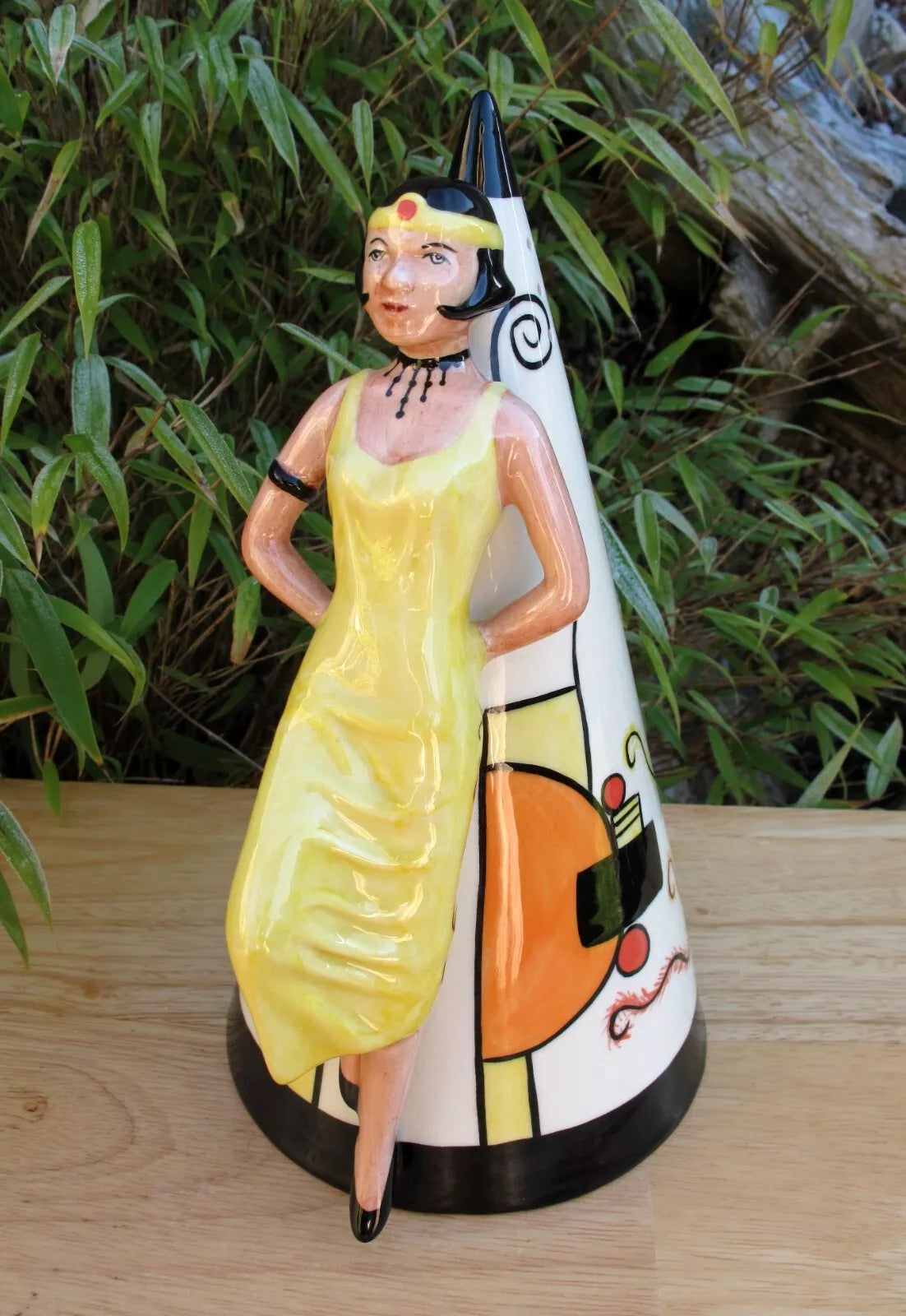 Lorna Bailey Giant ART DECO LADY Sugar Sifter Nov 1999 Limited Edition 179/350