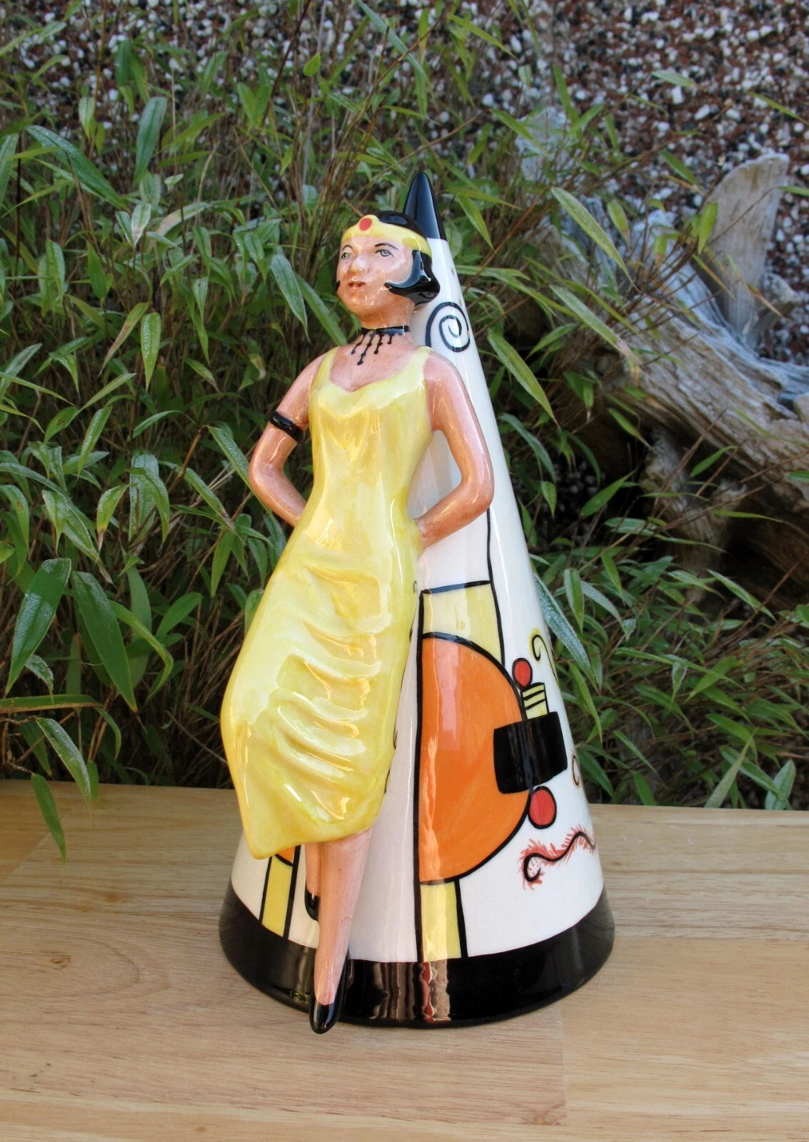 Lorna Bailey Giant ART DECO LADY Sugar Sifter Nov 1999 Limited Edition 179/350