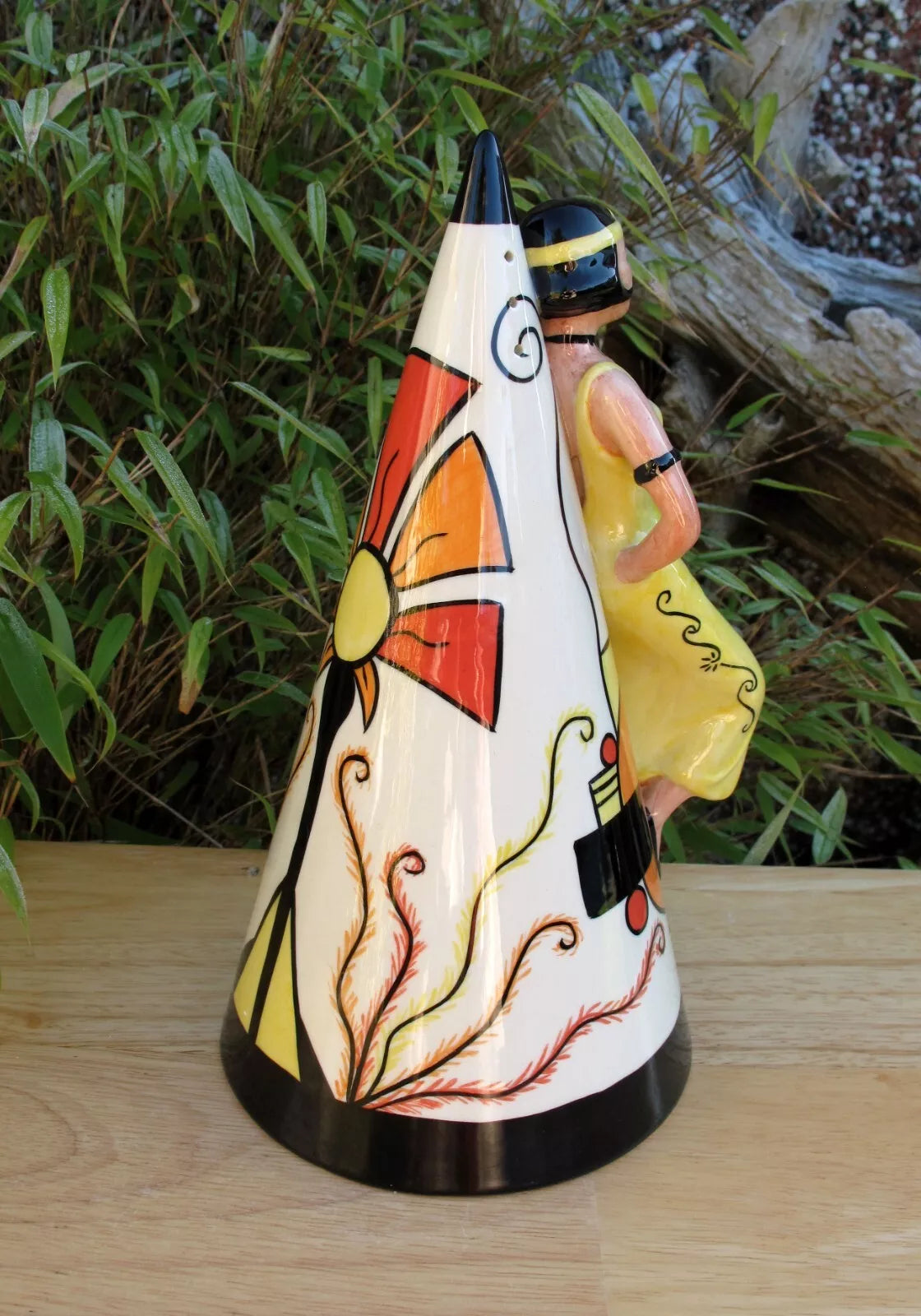 Lorna Bailey Giant ART DECO LADY Sugar Sifter Nov 1999 Limited Edition 179/350