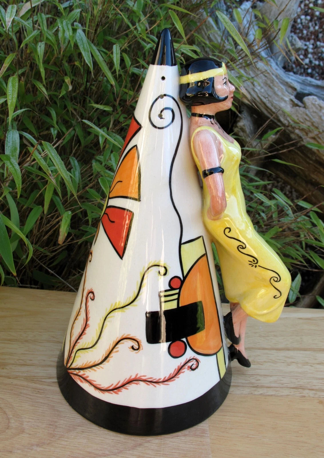 Lorna Bailey Giant ART DECO LADY Sugar Sifter Nov 1999 Limited Edition 179/350