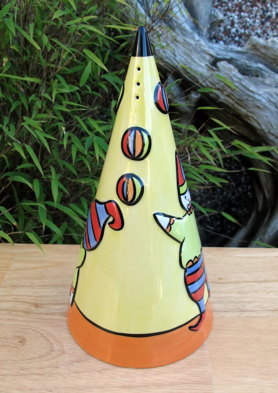 Lorna Bailey Rare Early GIANT JUGGLERS Conical Sugar Sifter Shaker  Clowns