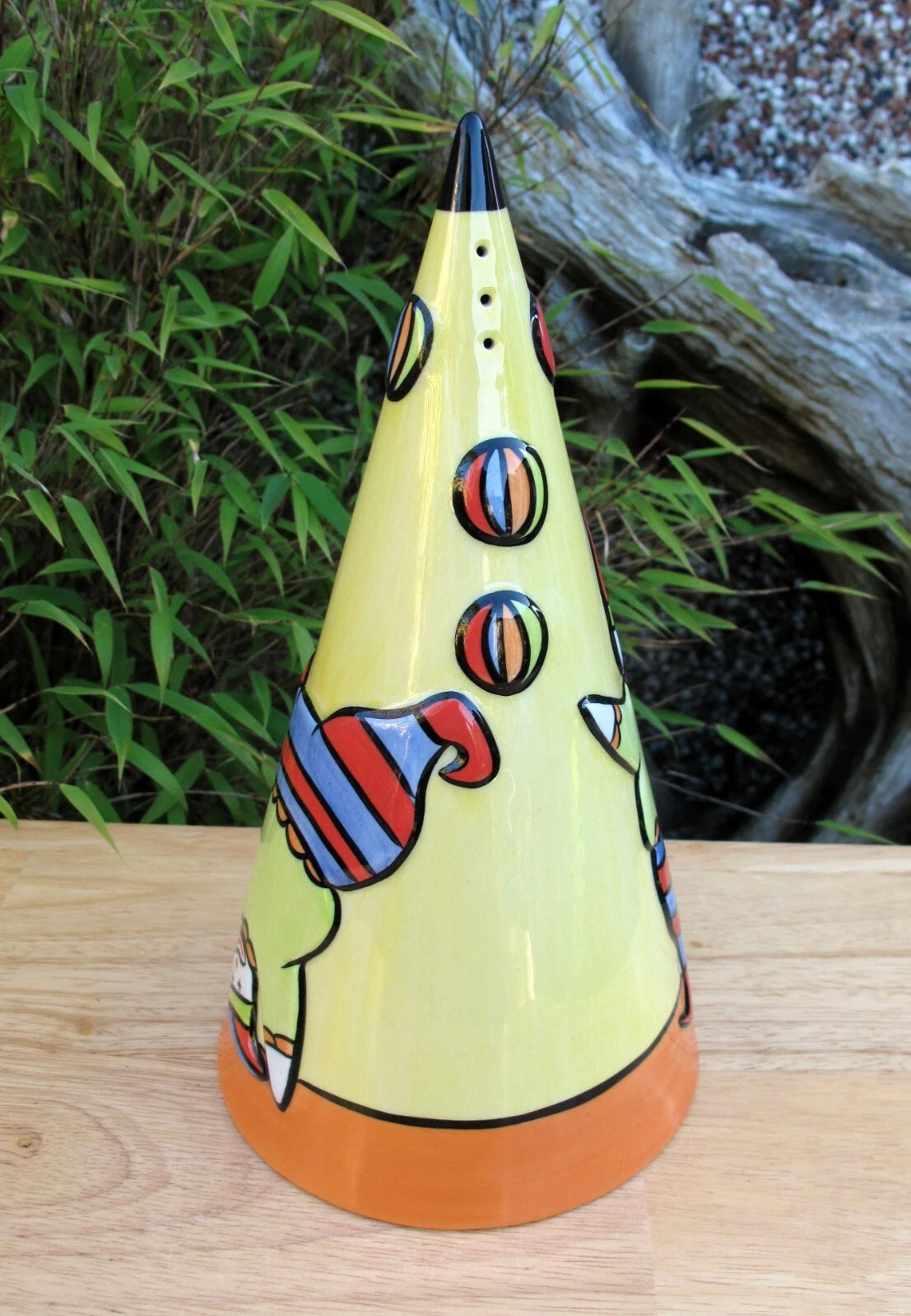 Lorna Bailey Rare Early GIANT JUGGLERS Conical Sugar Sifter Shaker  Clowns