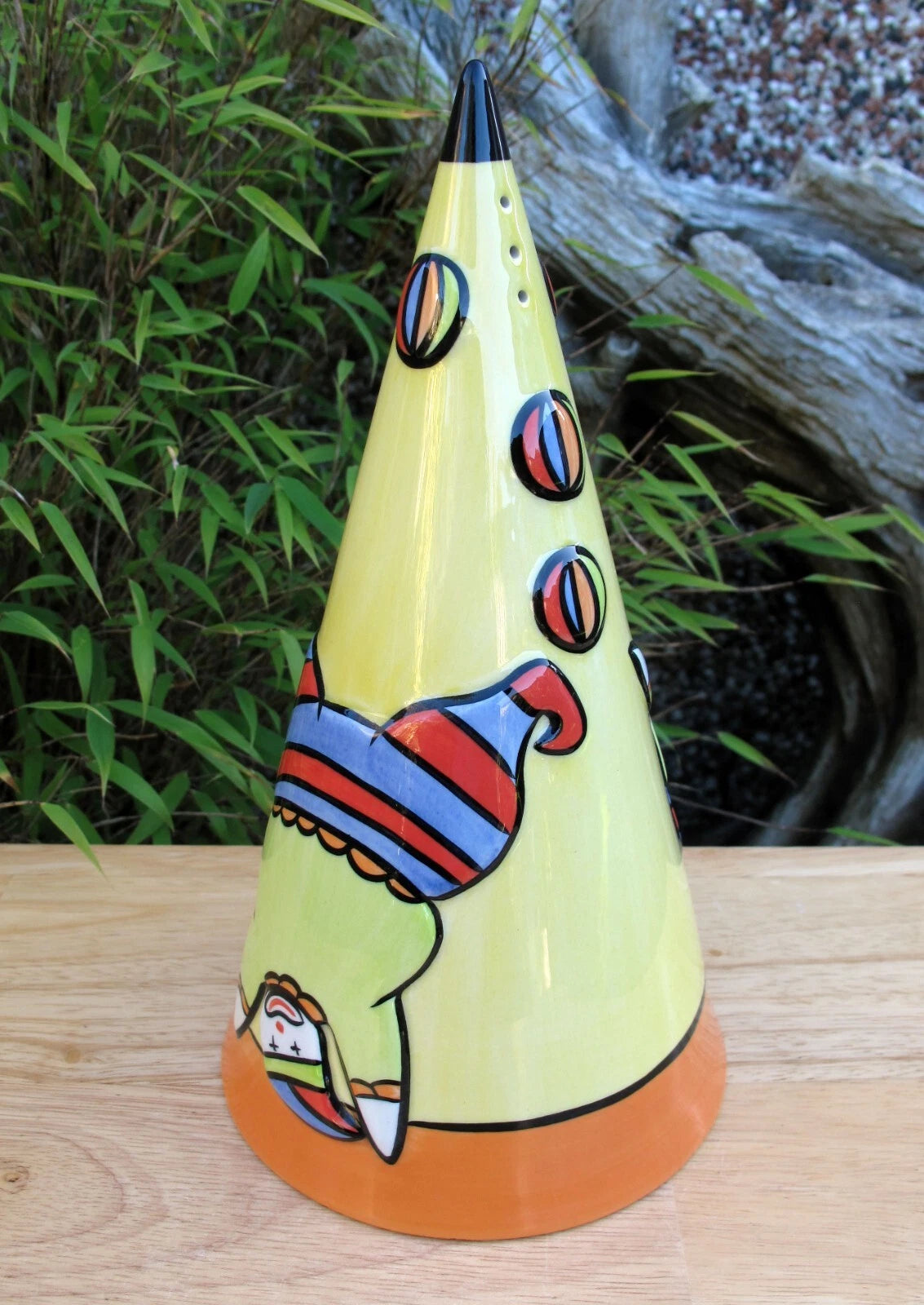 Lorna Bailey Rare Early GIANT JUGGLERS Conical Sugar Sifter Shaker  Clowns
