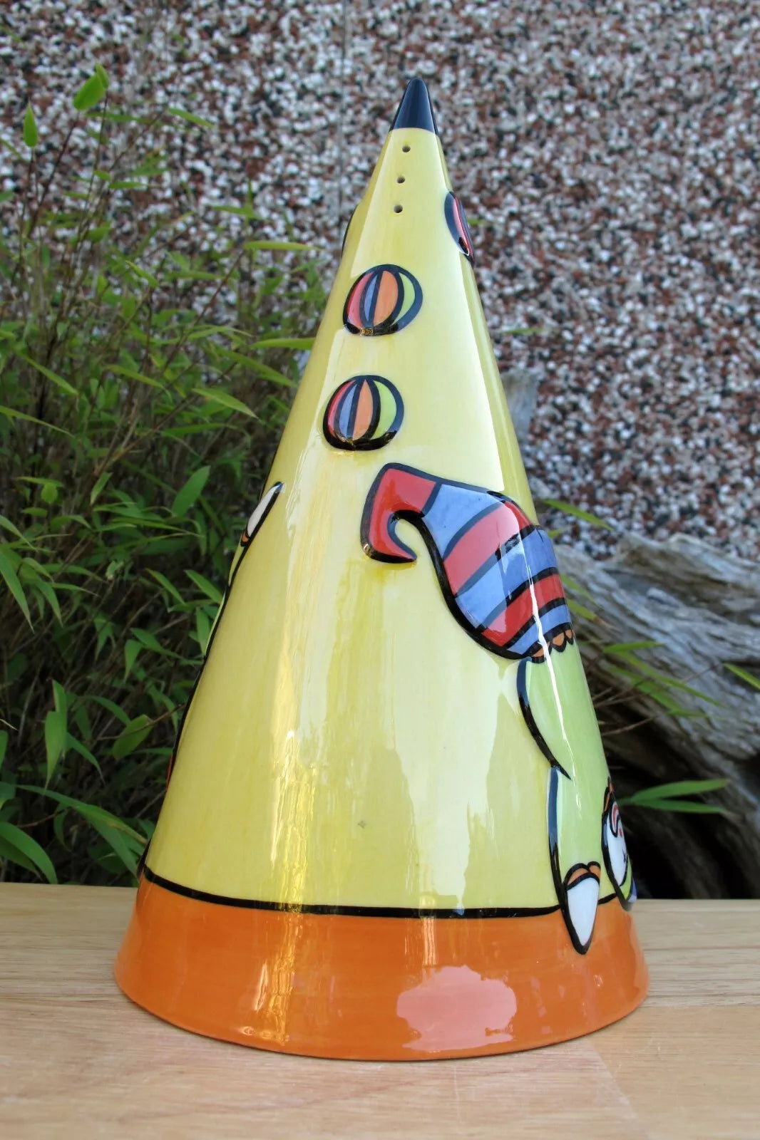 Lorna Bailey Rare Early GIANT JUGGLERS Conical Sugar Sifter Shaker  Clowns