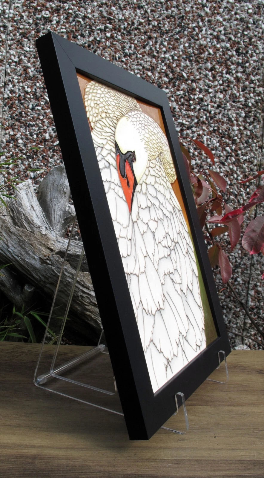 Moorcroft VERY RARE WHITE SWAN Plaque PLQ13 Trial 25.2.25 Retail Price £795