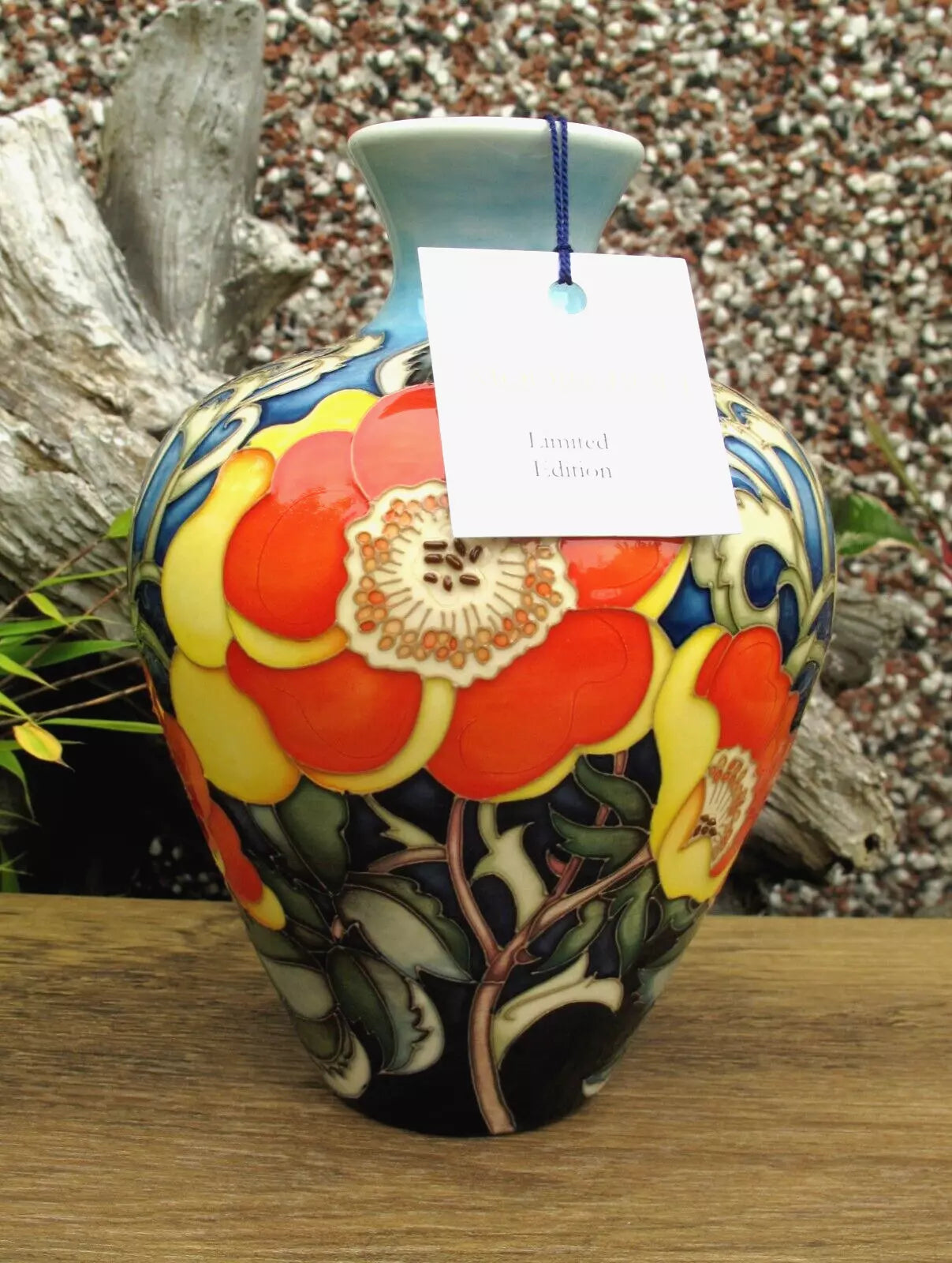 Moorcroft RHS ROSA EGLANTERIA vase 03/7 Limited Edition 3/15 Retail Price £895