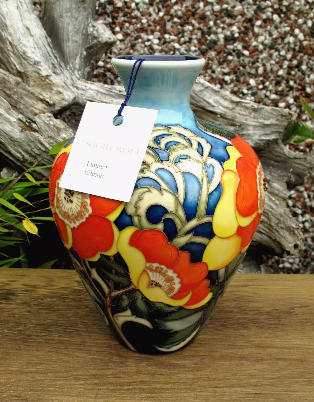 Moorcroft RHS ROSA EGLANTERIA vase 03/7 Limited Edition 3/15 Retail Price £895