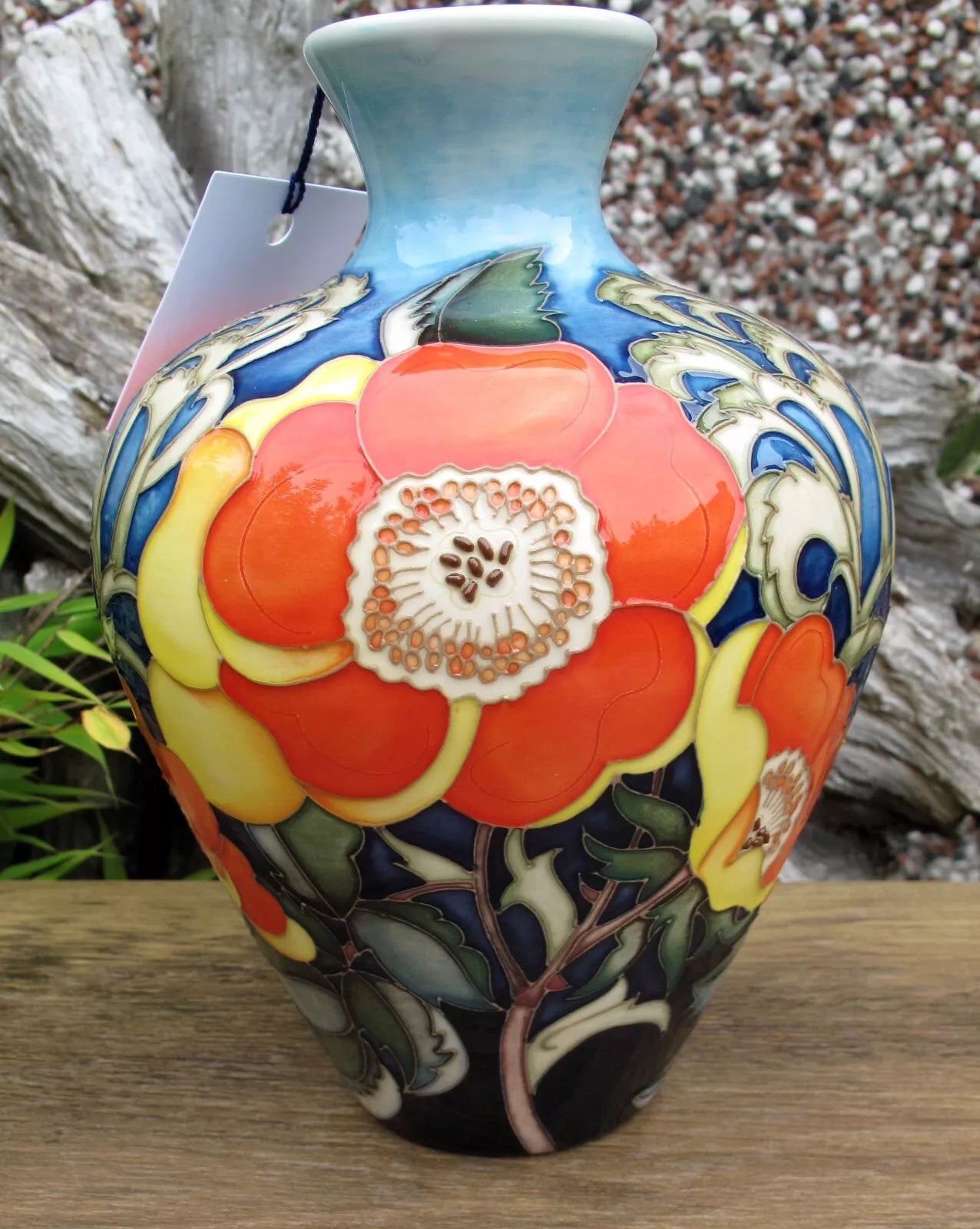 Moorcroft RHS ROSA EGLANTERIA vase 03/7 Limited Edition 3/15 Retail Price £895