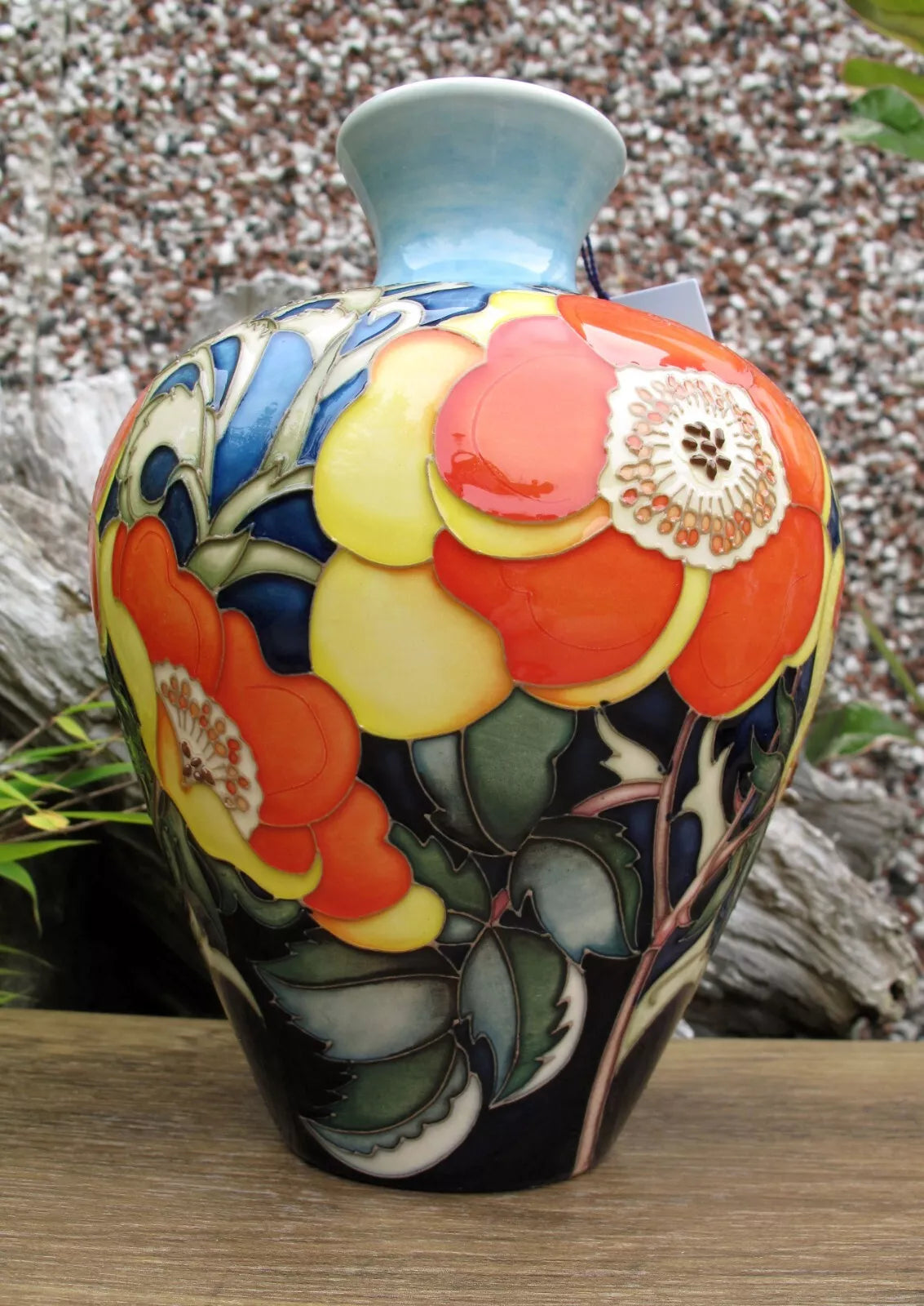 Moorcroft RHS ROSA EGLANTERIA vase 03/7 Limited Edition 3/15 Retail Price £895