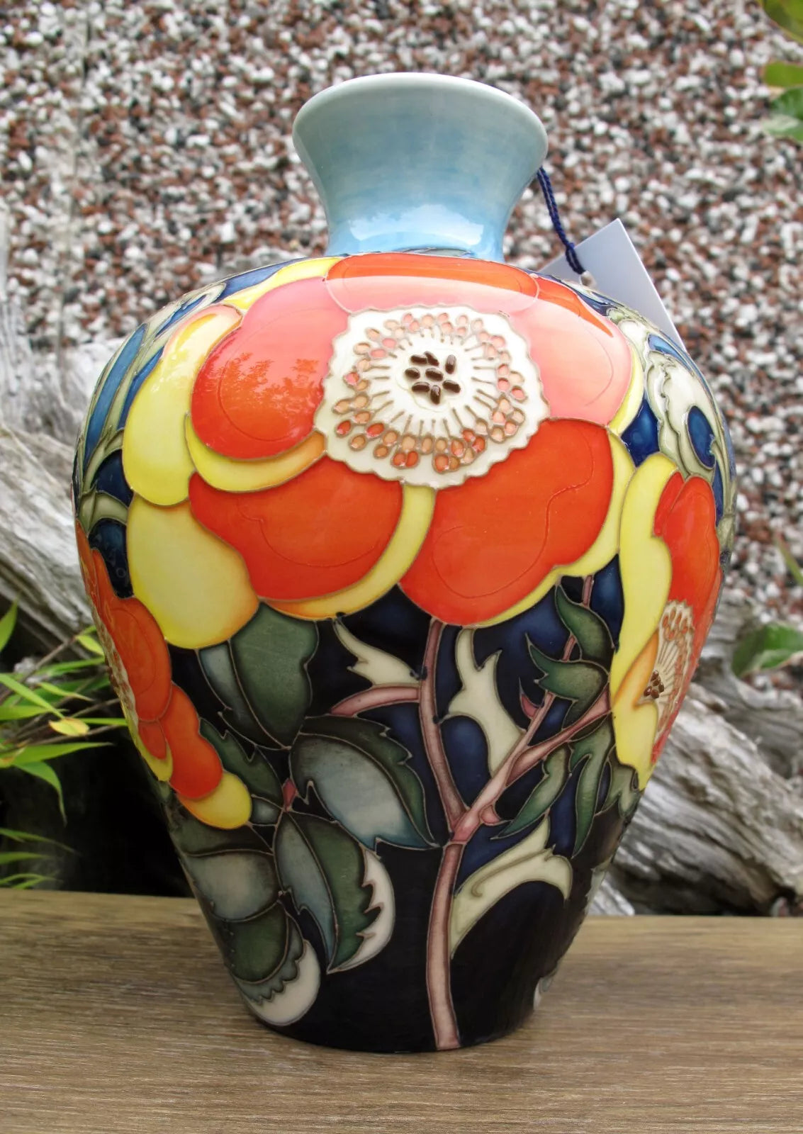 Moorcroft RHS ROSA EGLANTERIA vase 03/7 Limited Edition 3/15 Retail Price £895