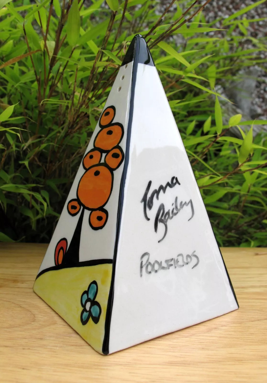 Lorna Bailey  POOLFIELDS PYRAMID Sugar Sifter Shaker Jan 2002