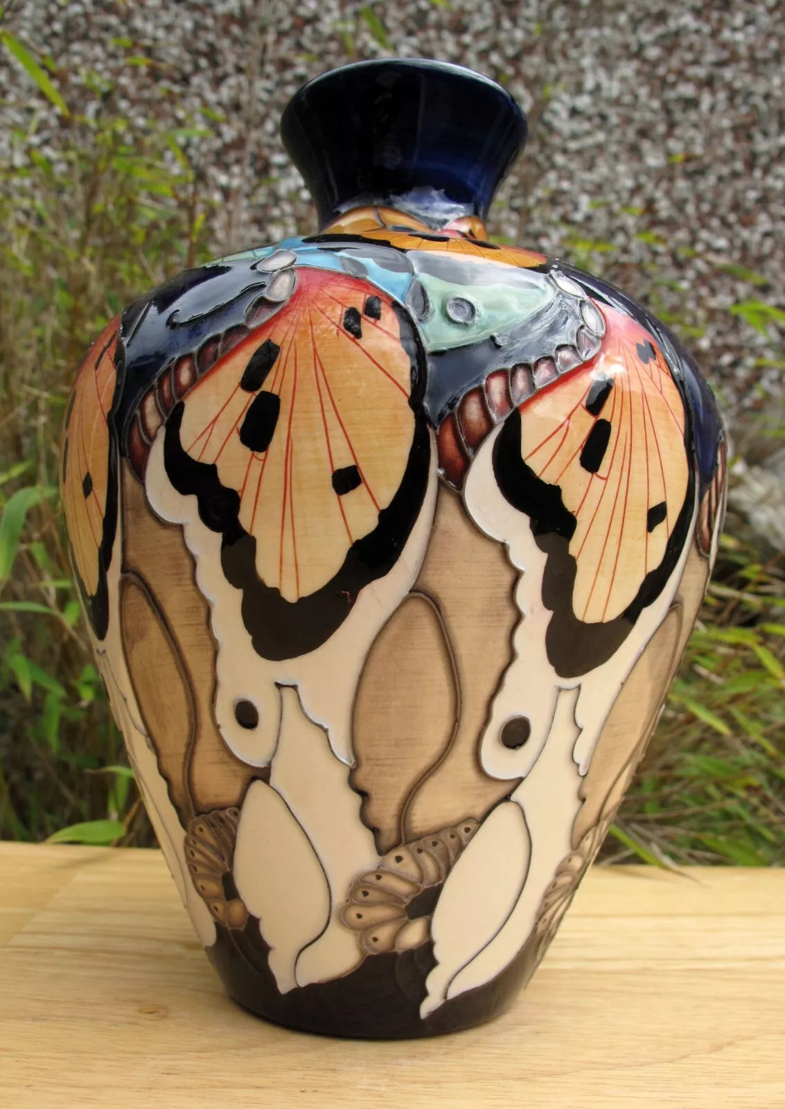 Moorcroft NAS PATTERN 03/7 Vase Limited Edition 19/30 RRP £770 Butterflies Moth